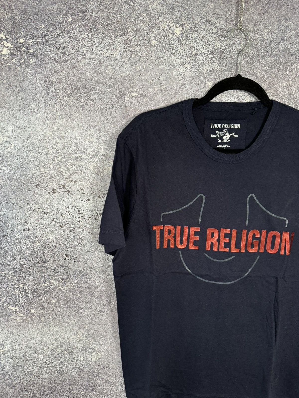 True Religion × Vintage Vintage True Religion Blue big logo tee Size US M / EU 48-50 / 2 - 2 Thumbnail