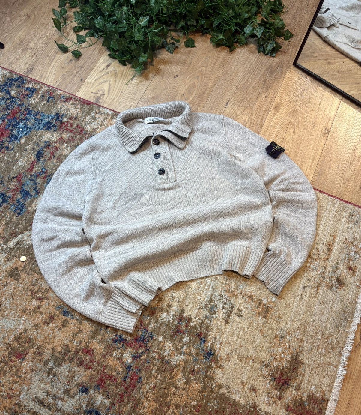 Stone Island 00s Stone Island Vintage Knitted Wool Sweater Indie Sleaze Size US M / EU 48-50 / 2 - 3 Thumbnail