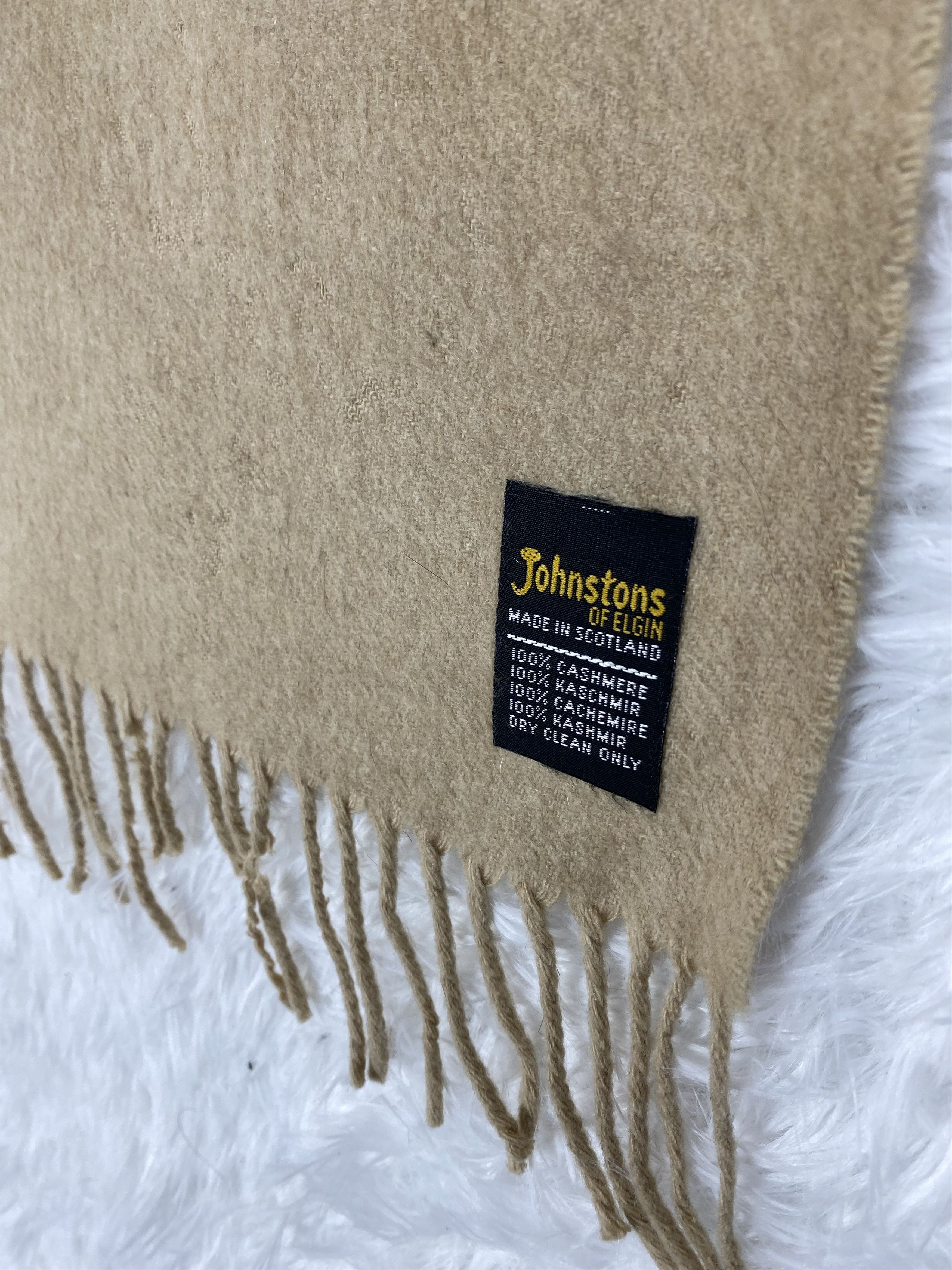 Johnstons Of Elgin Vintage Johnstons of Elgin Scarf / Muffler Neckwear PM0031 Size ONE SIZE - 2 Thumbnail