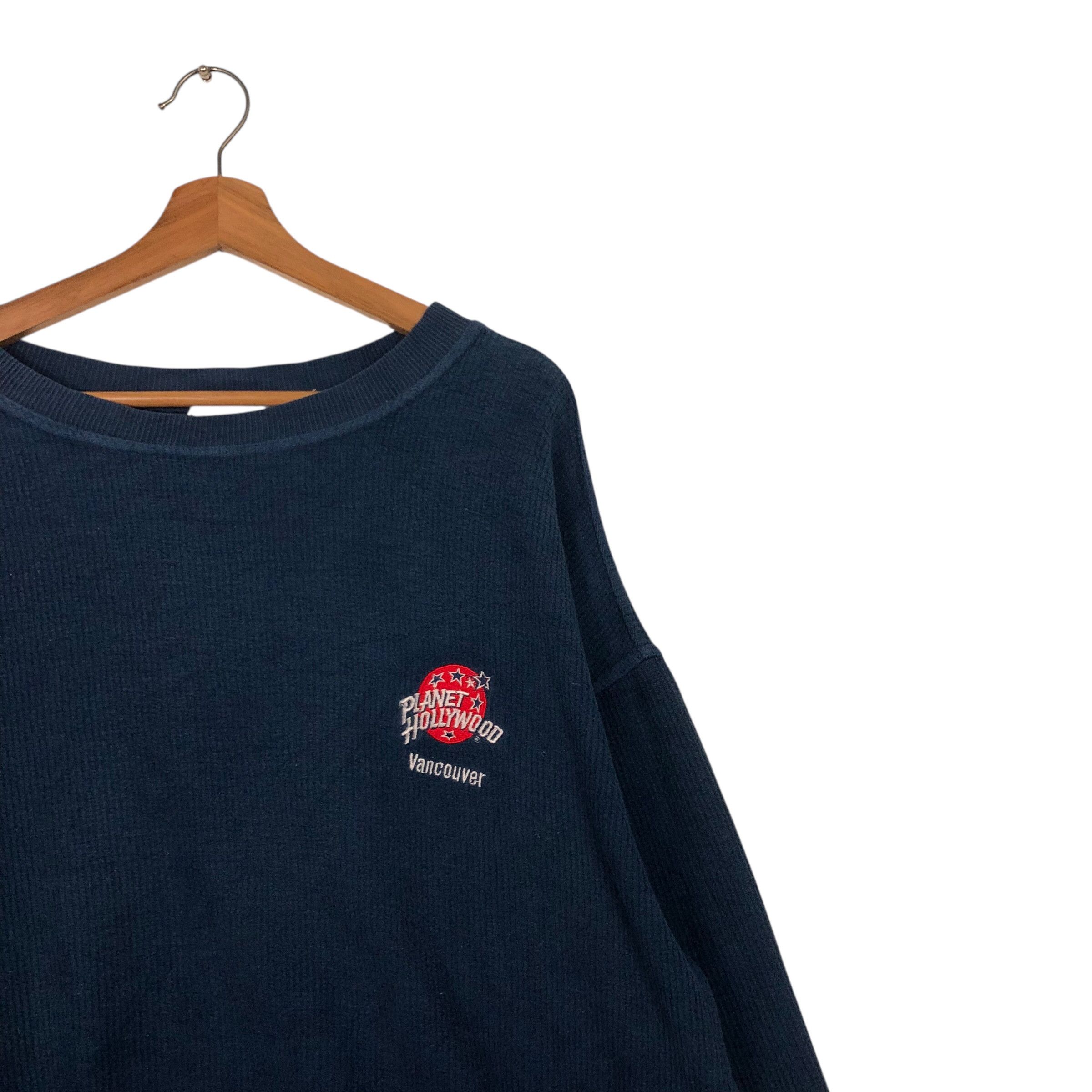 Japanese Brand 📌Vintage Sweatshirt Crewneck Planet Hollywood Big Logo Size US M / EU 48-50 / 2 - 7 Thumbnail