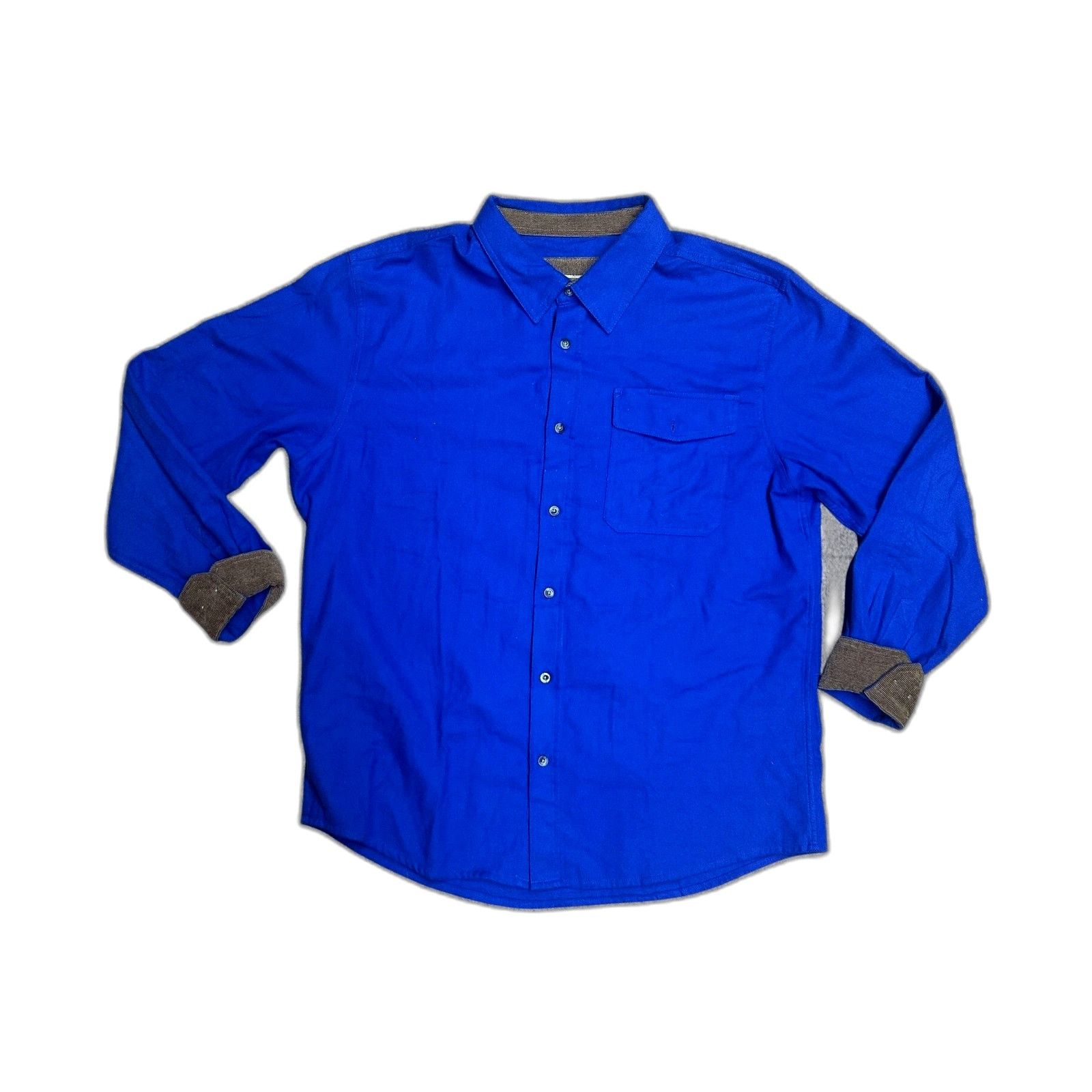 Vintage Vintage CQR Blue Thick Tactical FLannel Mens XL Flip Cuffs Size US XL / EU 56 / 4 - 1 Thumbnail