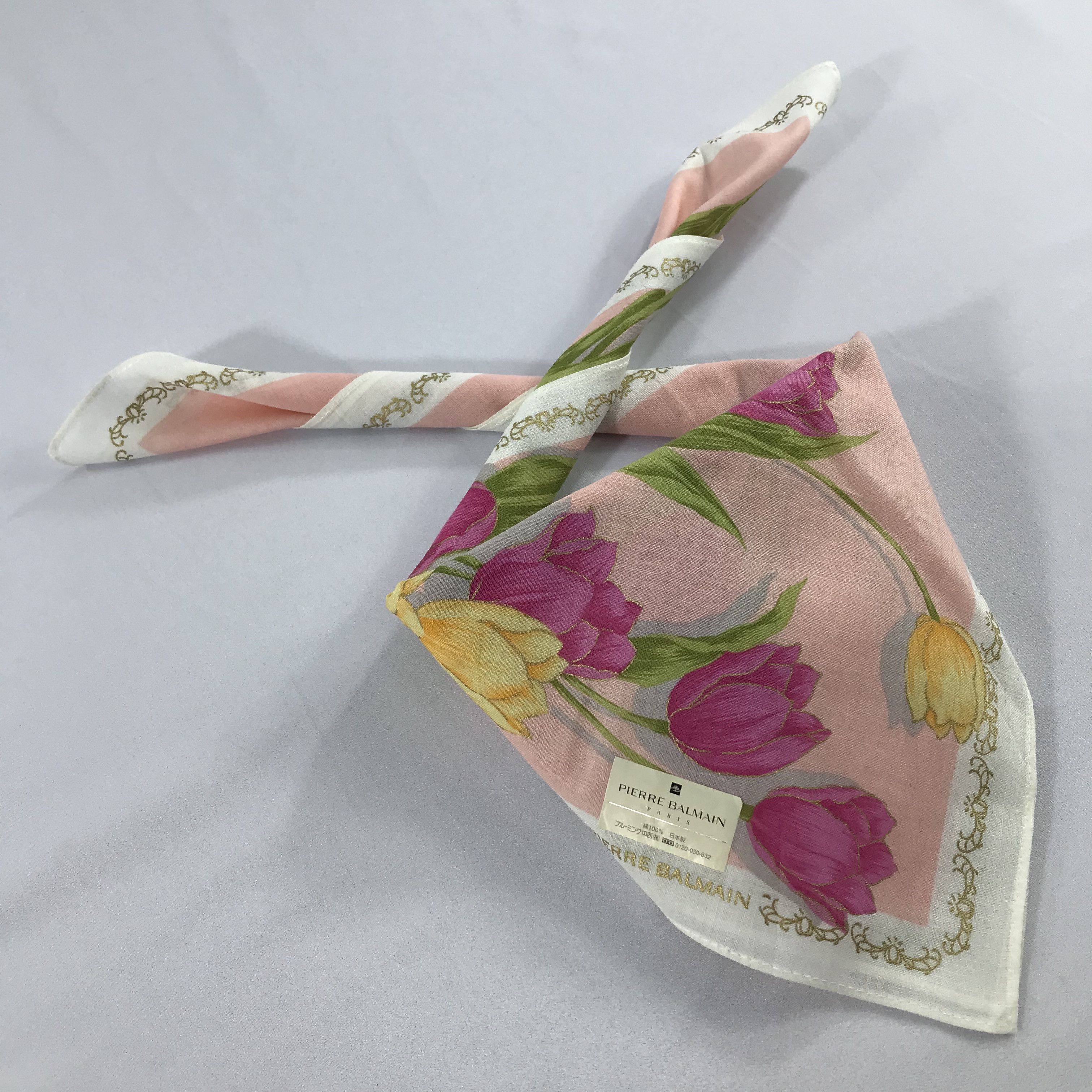 Pierre Balmain × Vintage Pierre Balmain Bandana / Handkerchief / Neckerchief - S2400 Size ONE SIZE - 4 Thumbnail