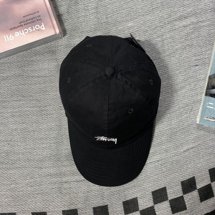 stussy-stussy-small-logo-hats-black-grailed