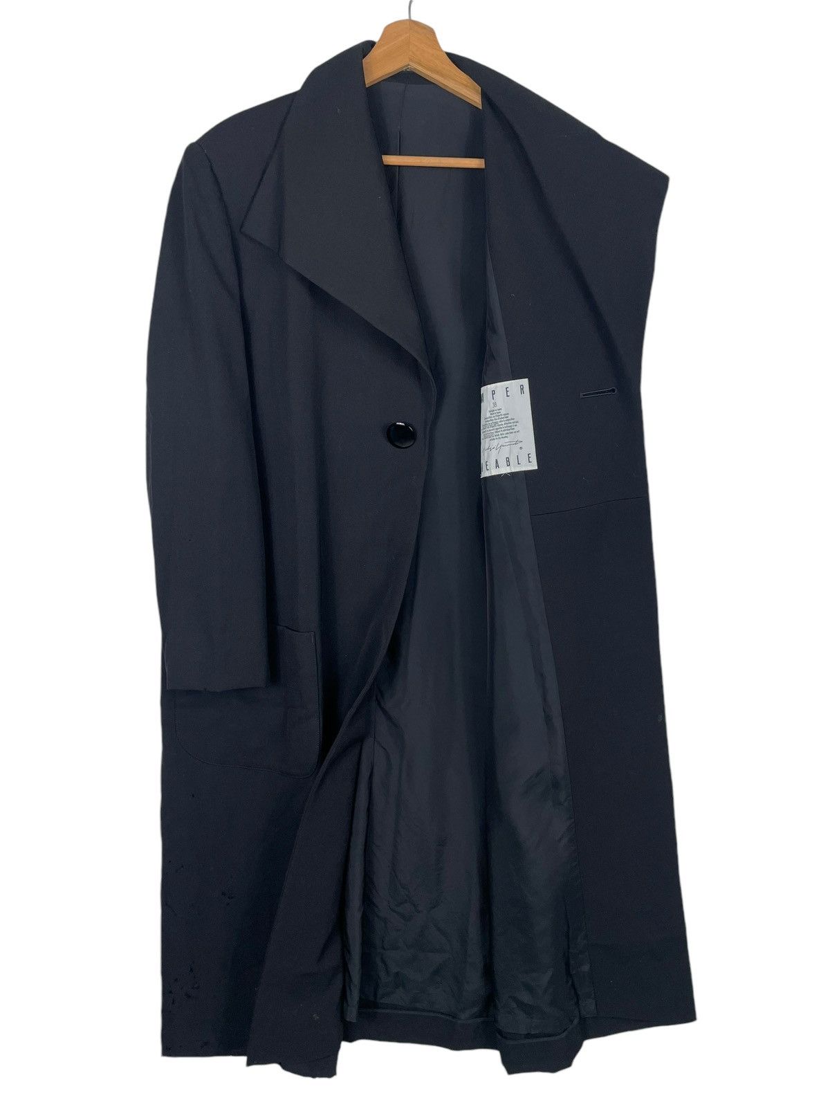Y's × Y's for Men × Yohji Yamamoto 💥IMPER MEABLE YOHJI YAMAMOTO ICONIC BLACK COAT JACKET Size US M / EU 48-50 / 2 - 4 Thumbnail