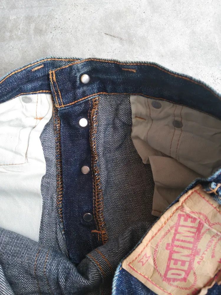 Japanese Brand Vintage Redline Denime Selvedge Thrashed Distressed Jeans Size US 29 - 13 Thumbnail