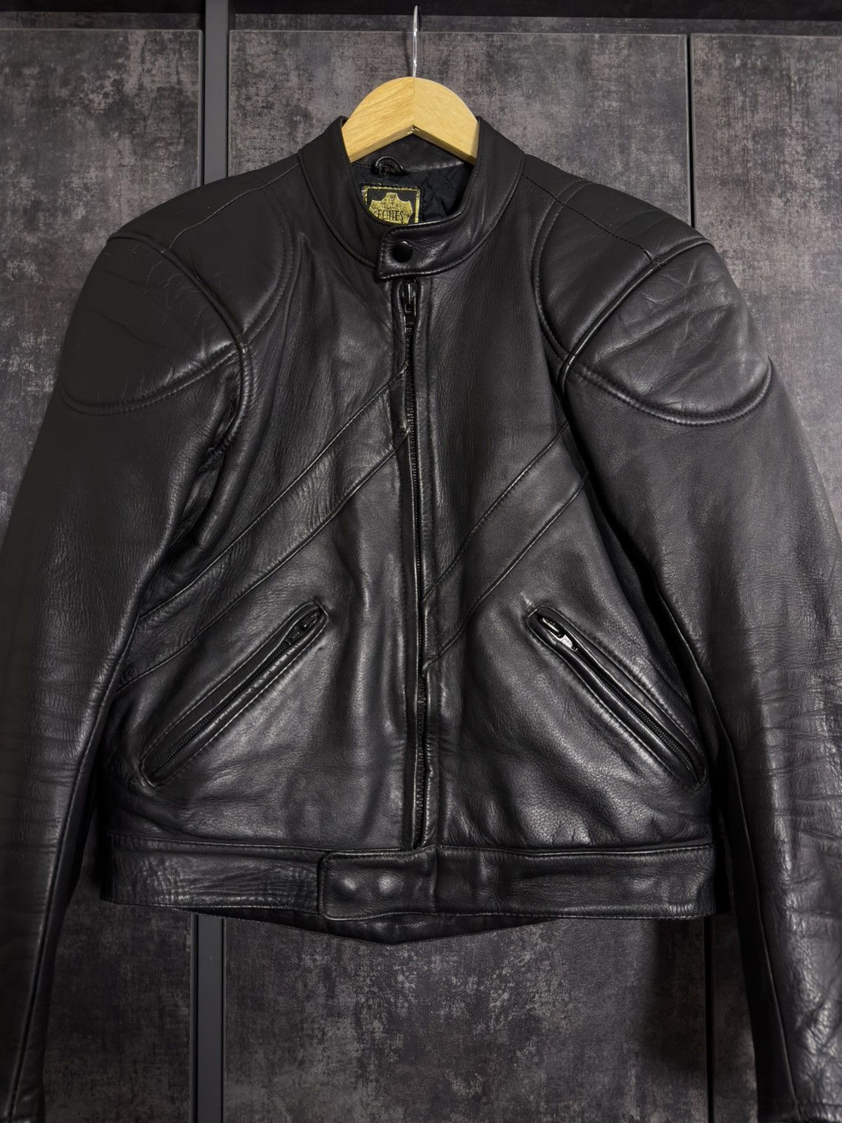 Genuine Leather Vintage Leather Cropped Moto Biker Jacket Avantgarde Opium Size US M / EU 48-50 / 2 - 8 Thumbnail
