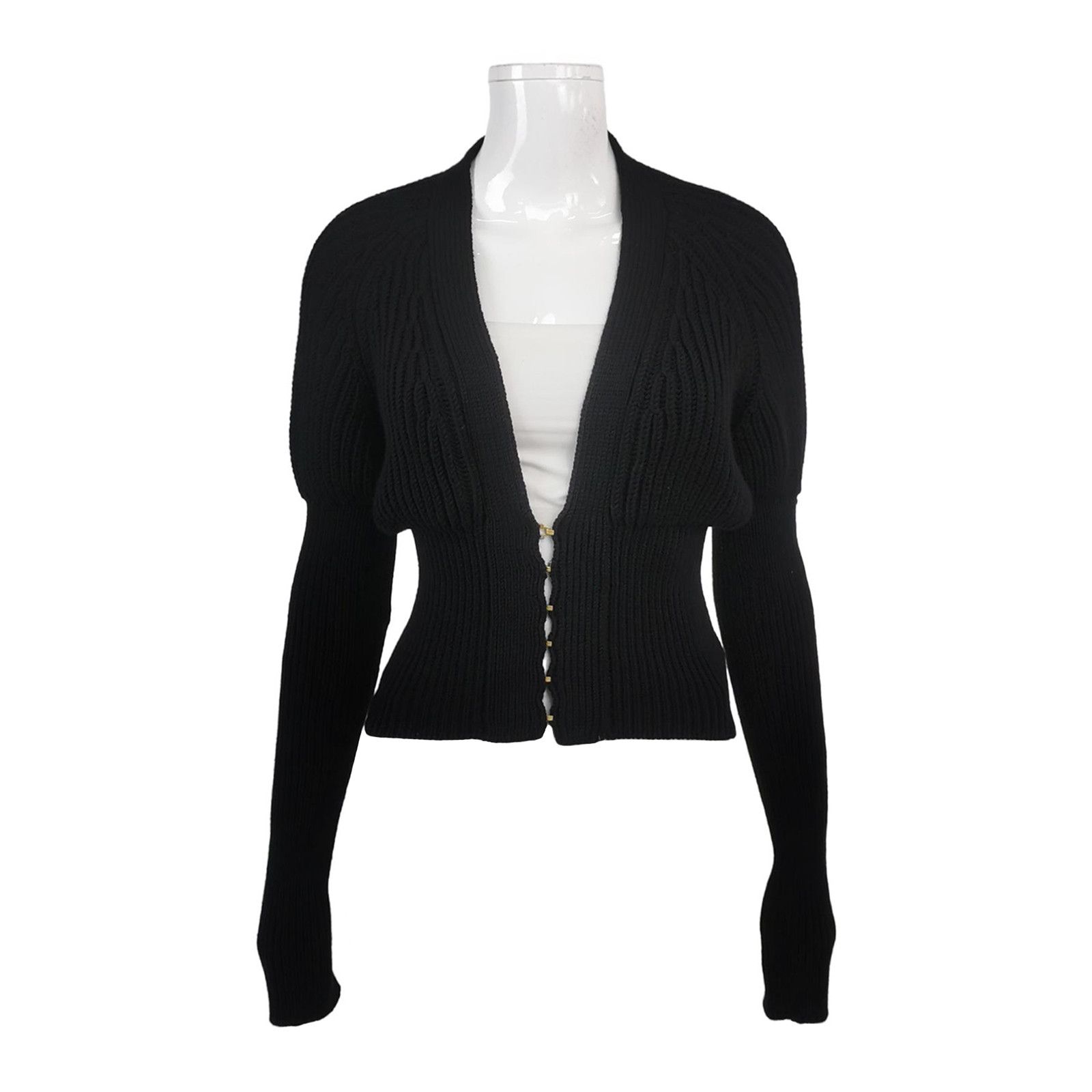 Gucci Gucci Ribbed Knit Cardigan Size M Size US M / EU 48-50 / 2 - 1 Thumbnail