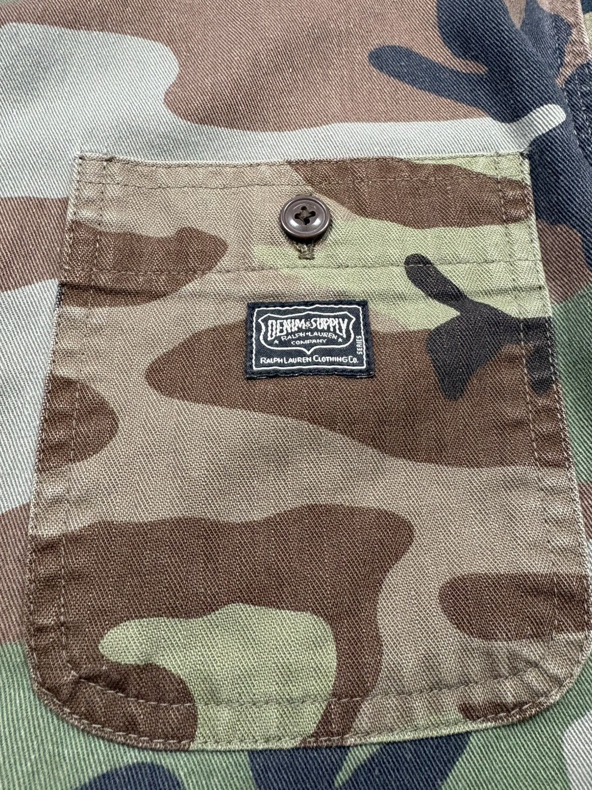 Denim & Supply Ralph Lauren Ralph Lauren Denim & Supply Camo Patchwork Military Shirt Size US M / EU 48-50 / 2 - 6 Thumbnail