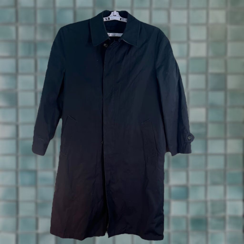 London Fog VINTAGE London Fog Overcoat Lined Removable Black Men’s Size 40 L Size US XXS / EU 40 - 1 Thumbnail