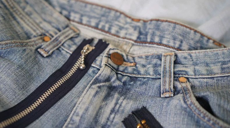 Number (N)ine Number (N)ine Asymmetrical multi-zipper jeans 2503-Nextarro Size US 30 / EU 46 - 7 Thumbnail