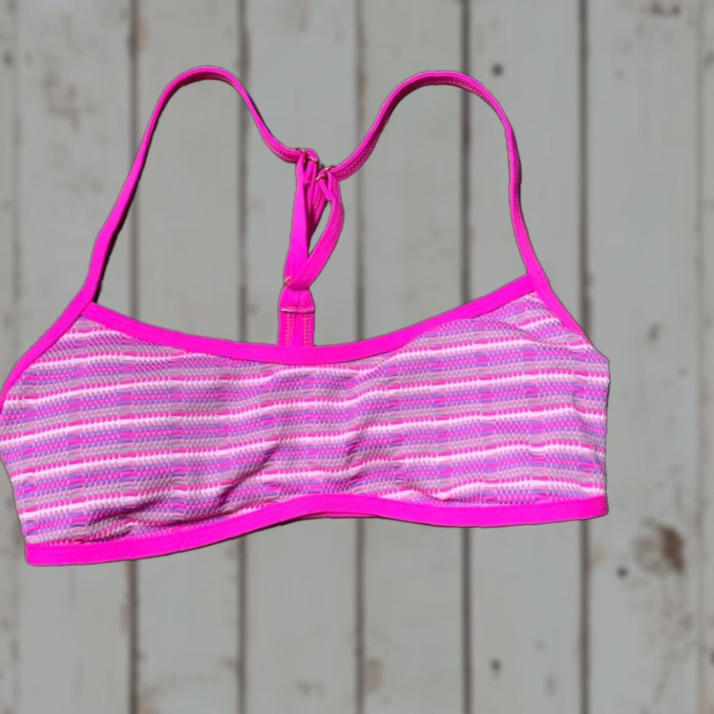 Vintage L*SPACE Pamela Bikini Top Pink NWT Small S Swimsuit Women Beachwear Size S / US 4 / IT 40 - 1 Thumbnail