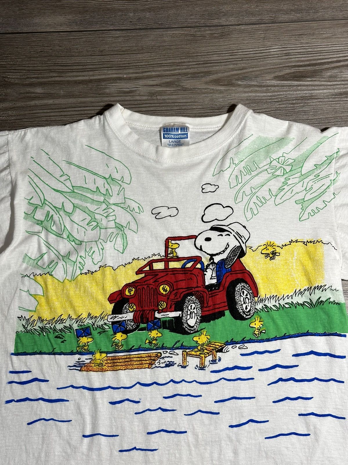 Peanuts Vintage Snoopy & Woodstock T Shirt Size US M / EU 48-50 / 2 - 2 Thumbnail