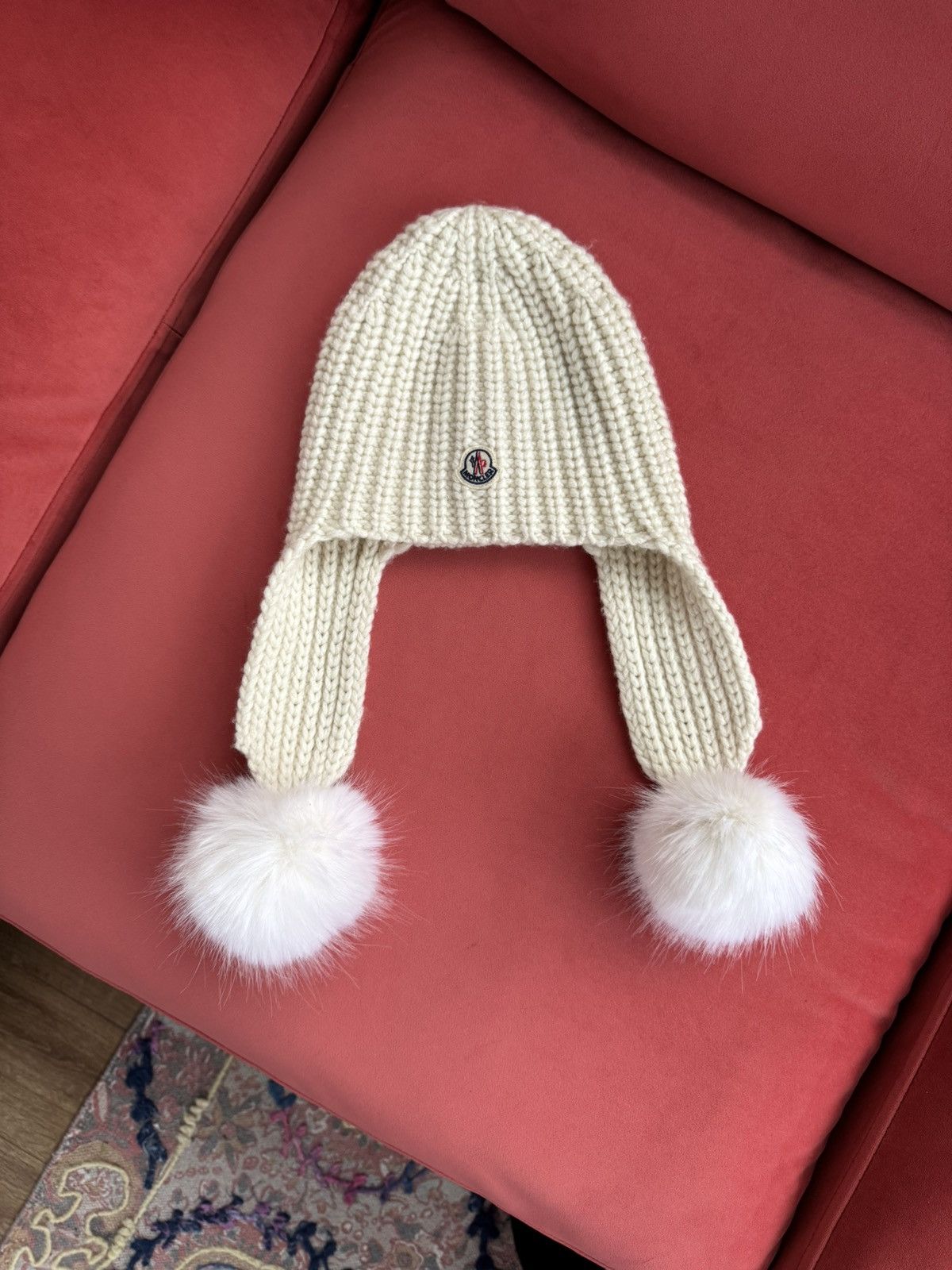 Moncler Moncler pom pom wool knit hat, NEW Size ONE SIZE - 1 Thumbnail
