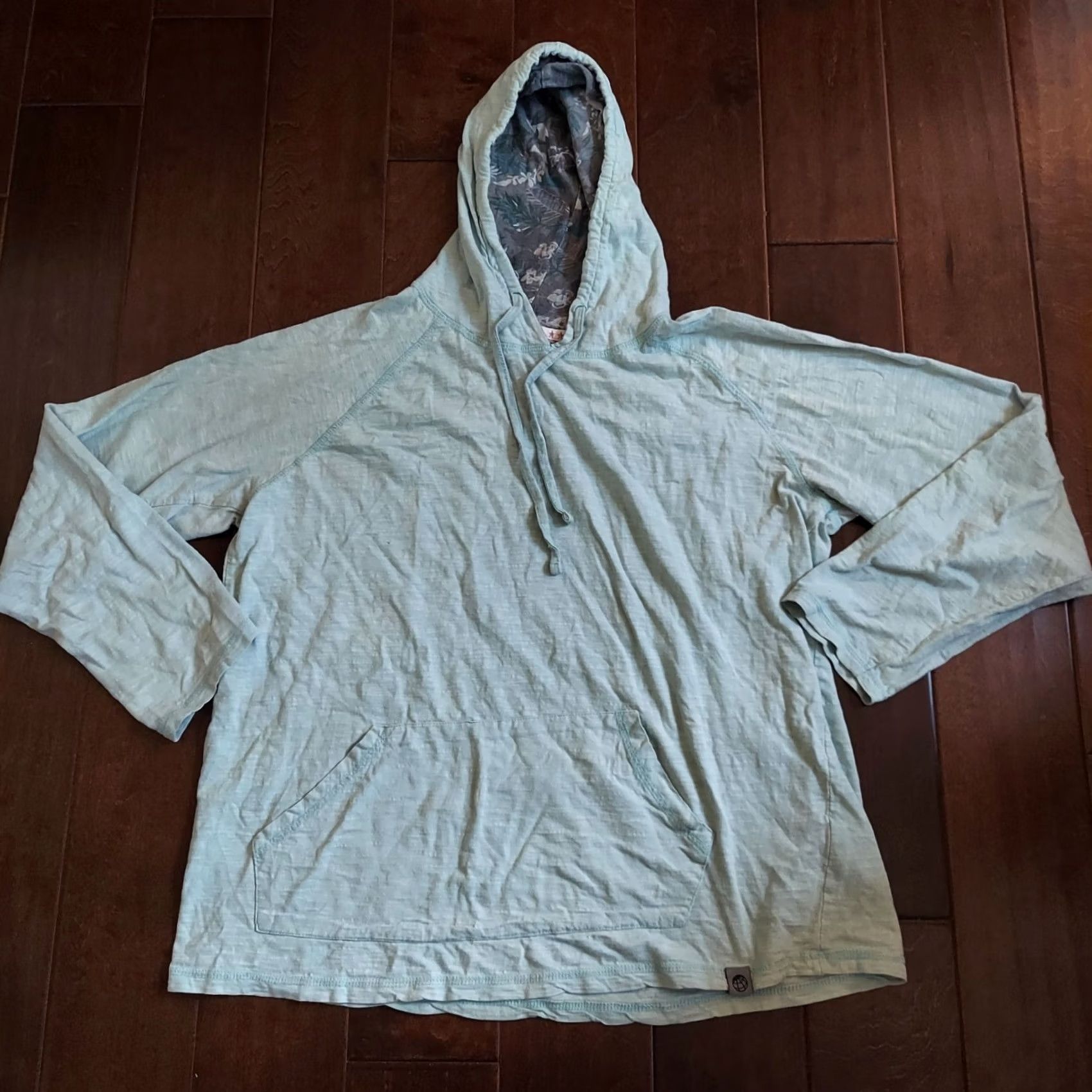 Vintage Free Planet Hoodie Pullover Men L Light Blue 90s With Pockets Drawstring Cotton Blue Brand Free Planet Mens Hoodie Size US L / EU 52-54 / 3 - 2 Thumbnail