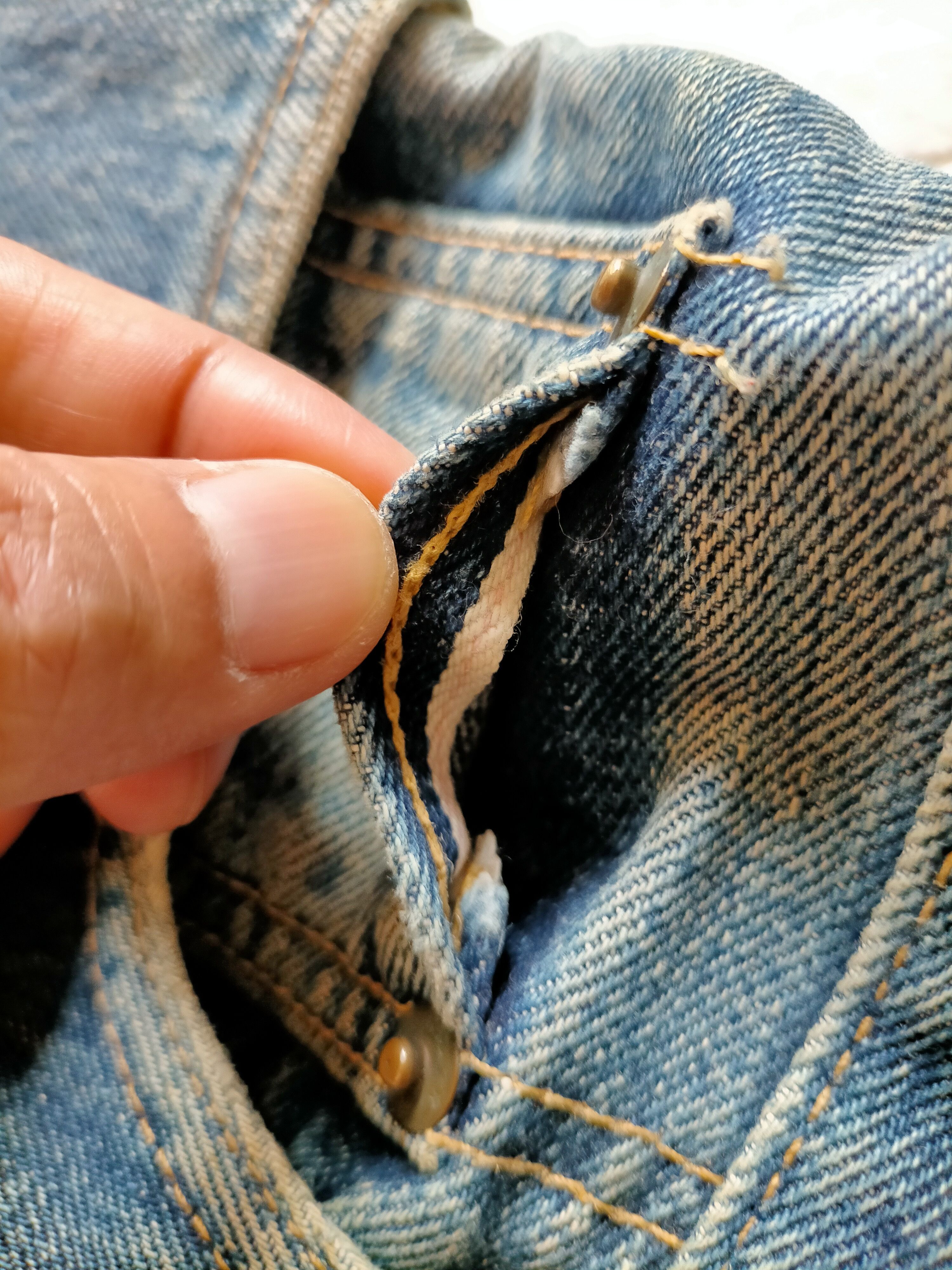 RRL Ralph Lauren RRL Ralph Lauren Selvedge Distressed Blue Jeans Size US 34 / EU 50 - 20 Thumbnail