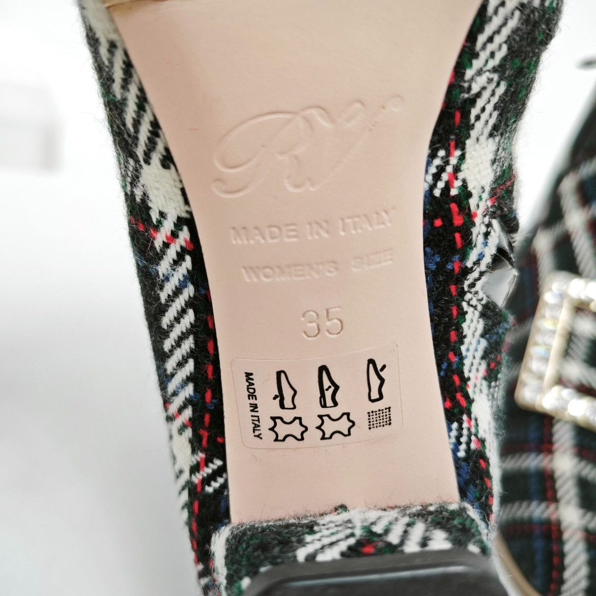 Roger Vivier Roger Vivier buckle-embellished tartan plaid ankle boots Size US 5 / IT 35 - 6 Thumbnail