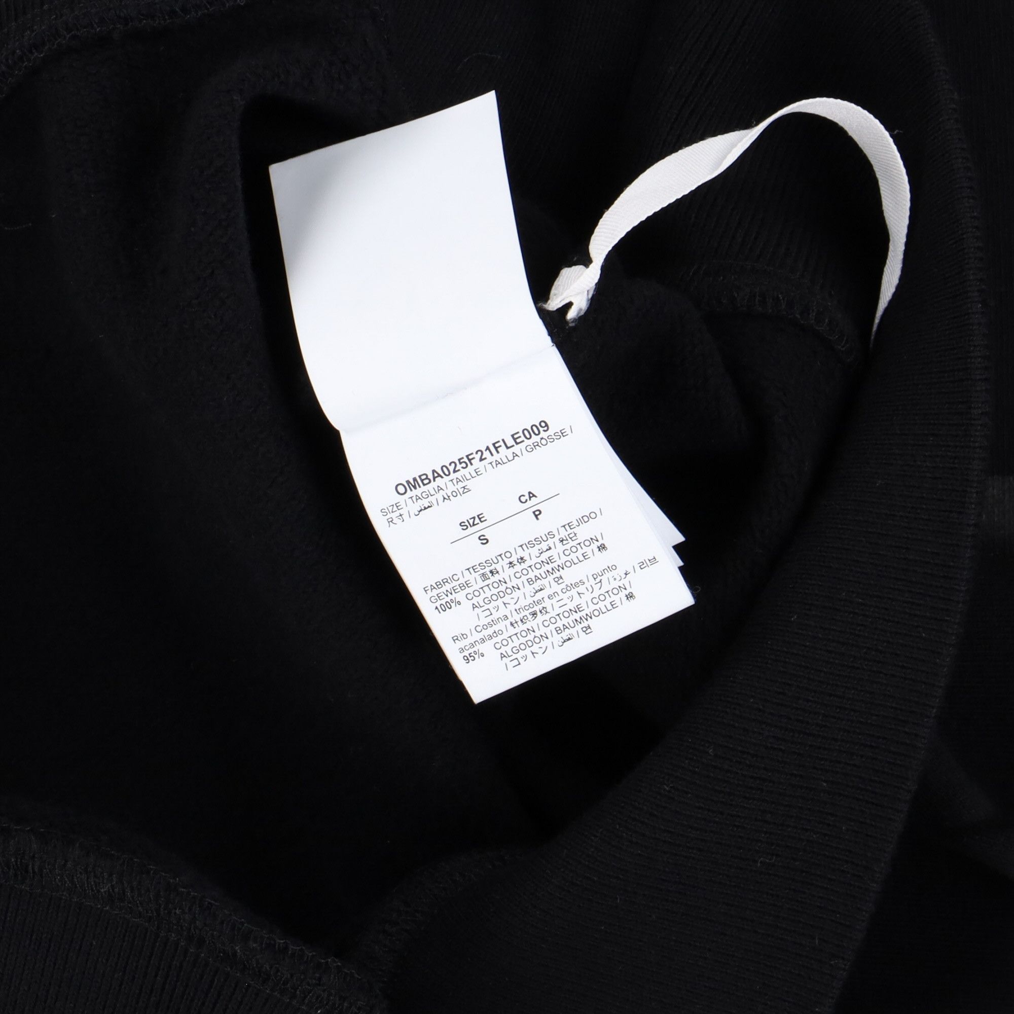 Off-White Black Caravaggio Diagonals Sweatshirt Size US S / EU 44-46 / 1 - 6 Thumbnail