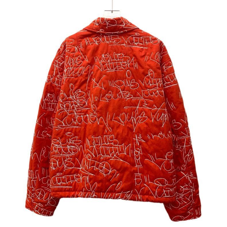 Louis Vuitton Louis Vuitton Red Embroidered Zip Jacket-2506 Size L / US 10 / IT 46 - 2 Thumbnail