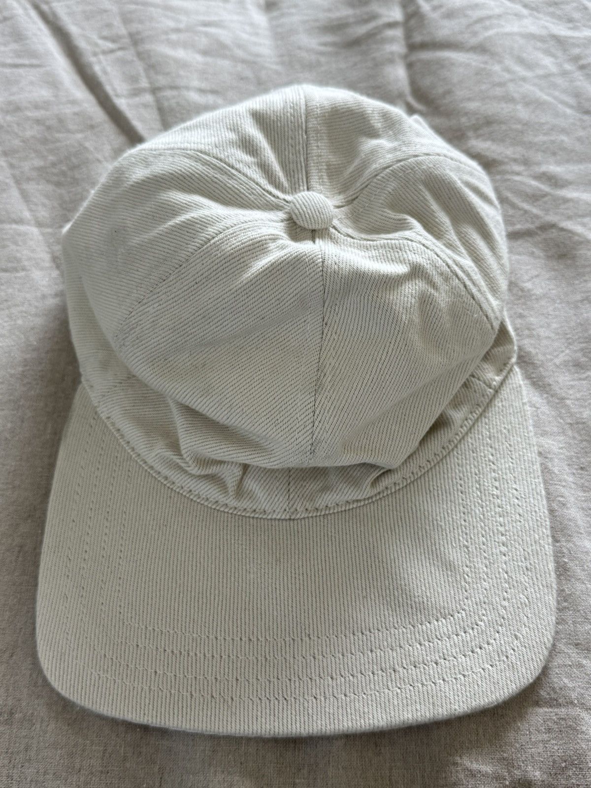 JIL SANDER Off-White Cotton Cap