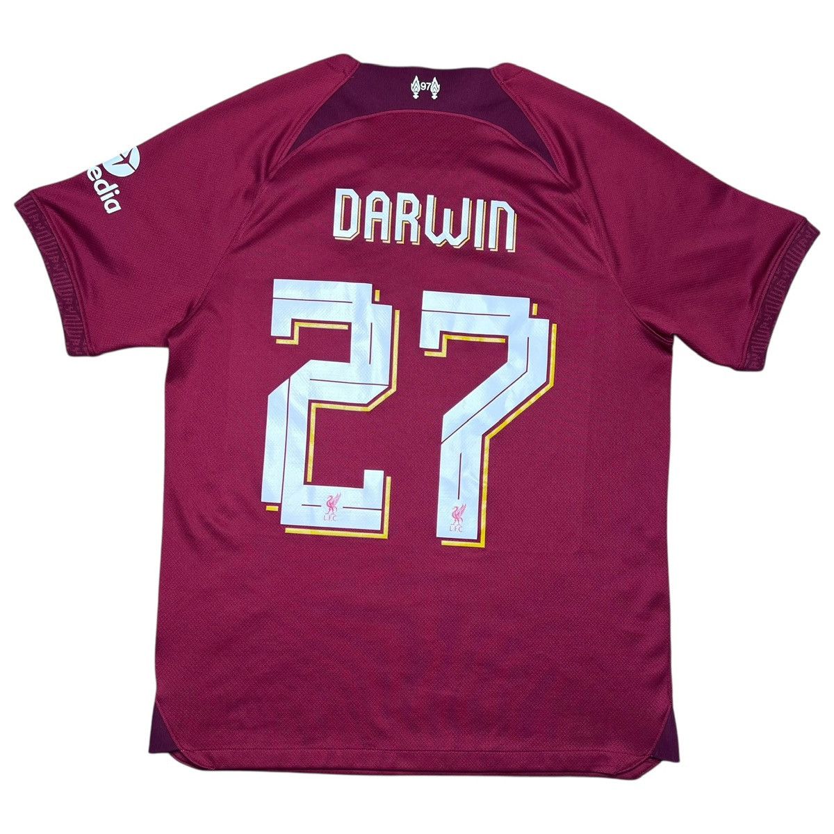 Nike 2022-2023 Liverpool #27 Darwin Nunez Nike Mens Soccer Jersey Size US M / EU 48-50 / 2 - 1 Thumbnail