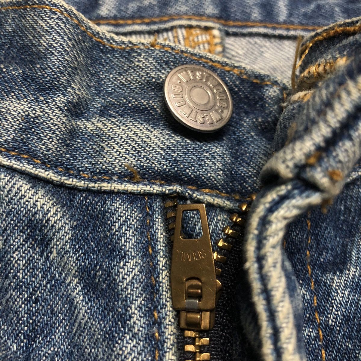 Designer × Vintage Vintage West Wood Made in U.S.A. Jeans (unisex) Size US 27 - 18 Thumbnail