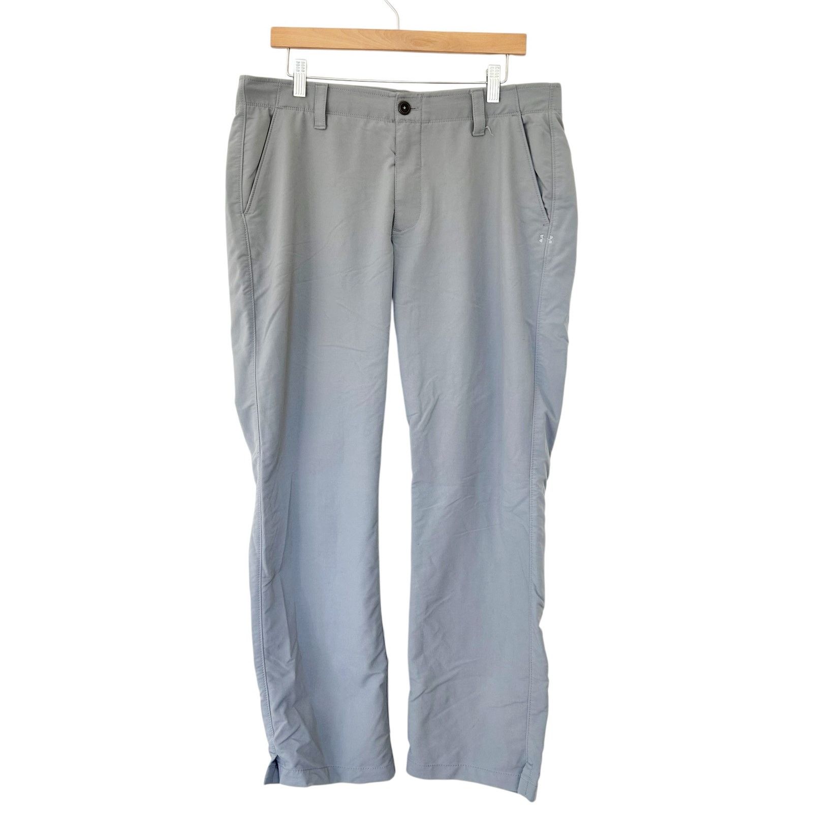 Under Armour Under Armour Gray Flat Front Chino Golf Pants Sz 36x30 Size US 36 / EU 52 - 1 Thumbnail