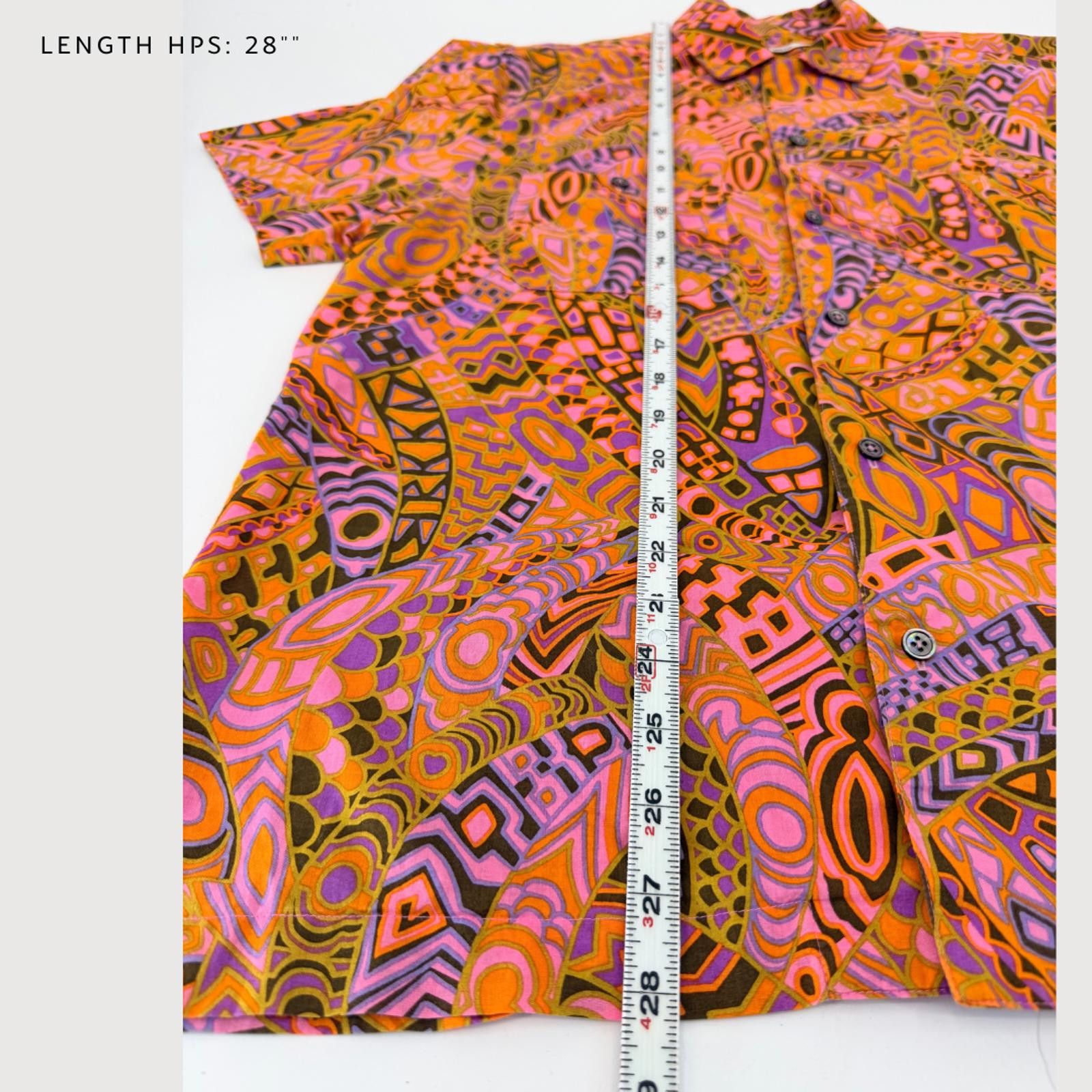 Mr Turk MR TURK Psychedelic Print Short Sleeve Shirt M Size US M / EU 48-50 / 2 - 8 Thumbnail