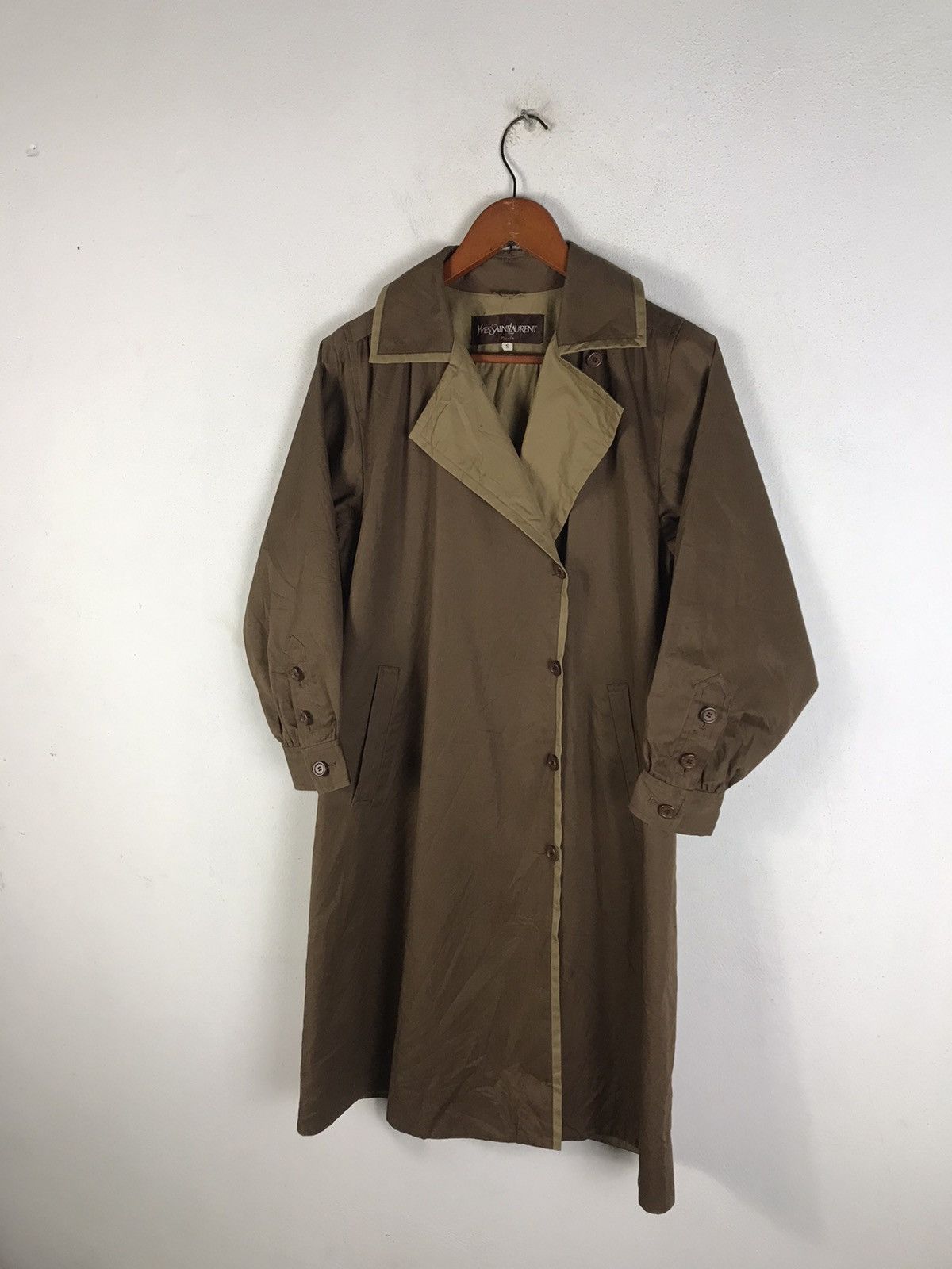 Yves Saint Laurent 🔥Rare🔥Vintage Yves Saint Laurent Paris Trench Coat Size S / US 4 / IT 40 - 5 Thumbnail