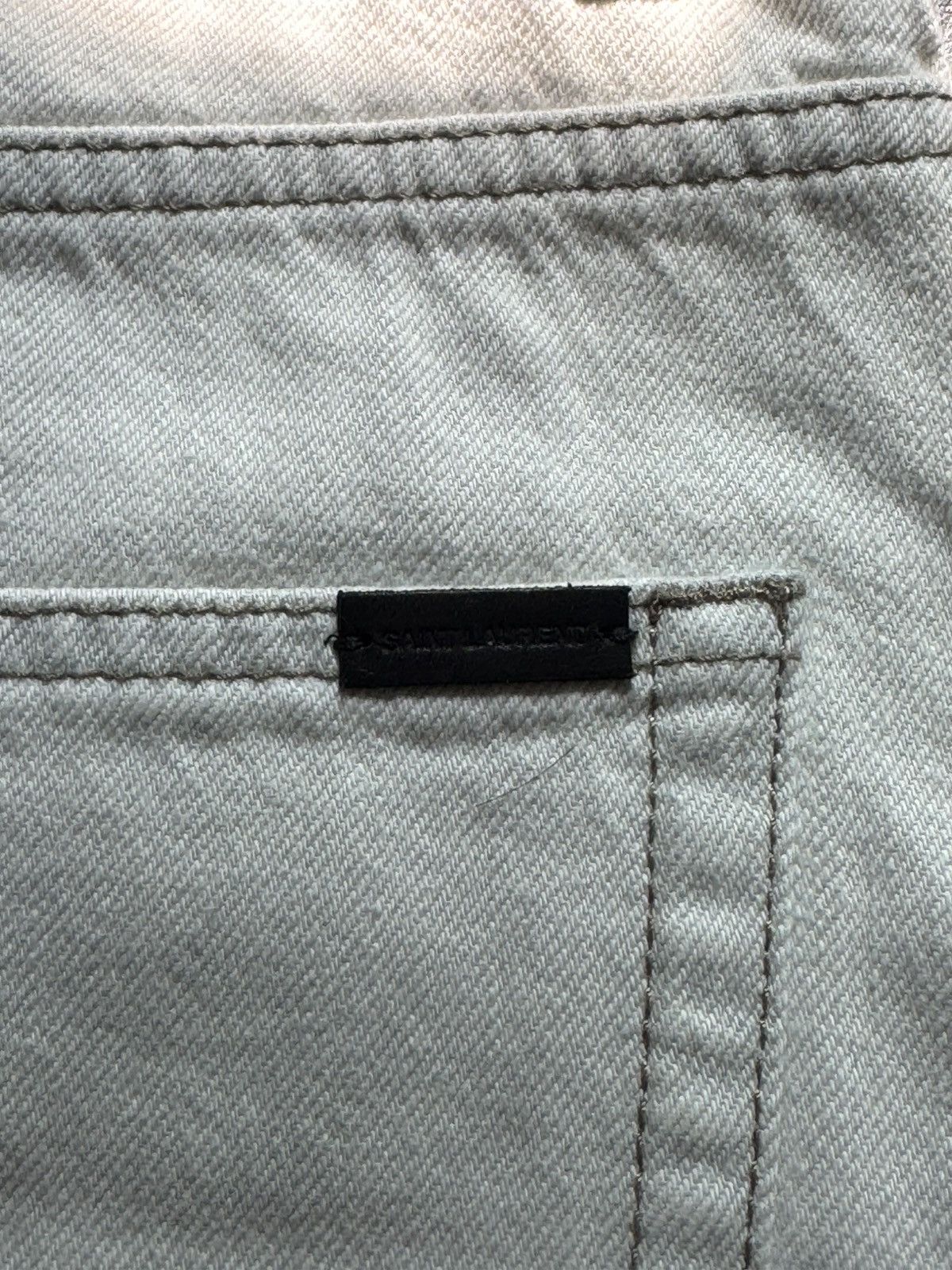 Saint Laurent Paris Saint Laurent Paris Cut Off Denim Shorts Size US 31 - 3 Thumbnail