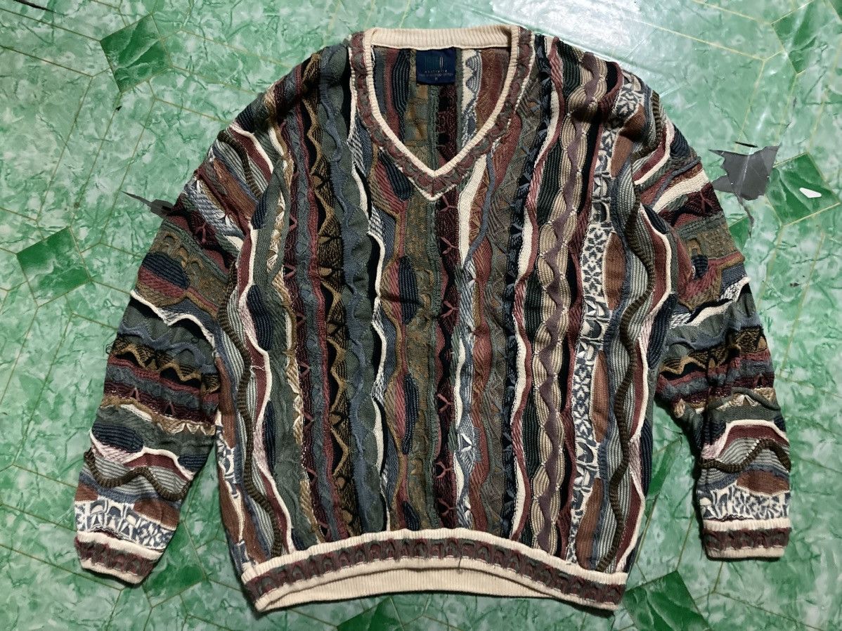 Other Vintage Limnos Knitwear Coogi Style Size US L / EU 52-54 / 3 - 1 Thumbnail