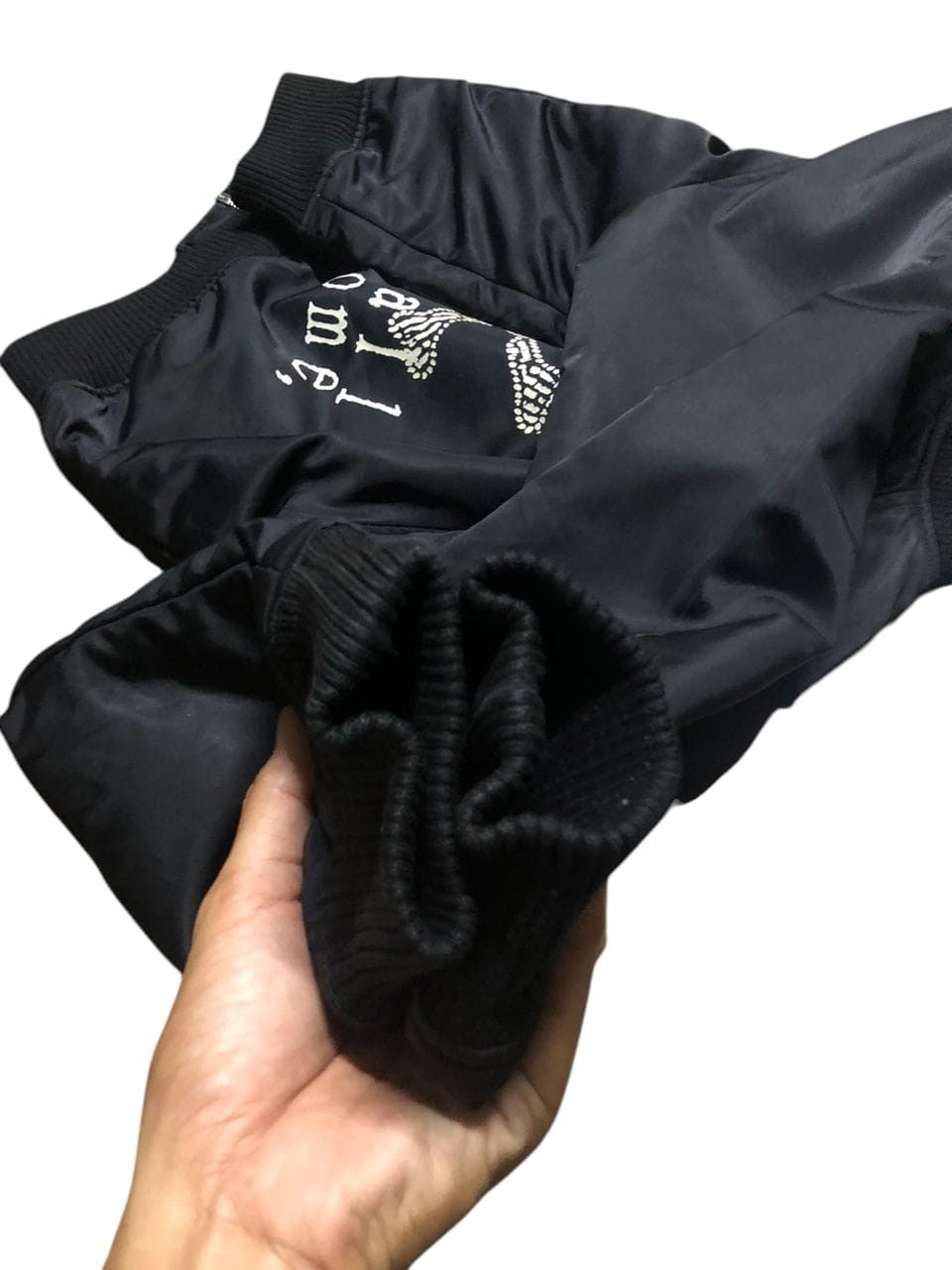 Yohji Yamamoto Vintage k.a.t Cropped Bomber Jacket We Shall Overcome Skull Size M / US 6-8 / IT 42-44 - 9 Thumbnail