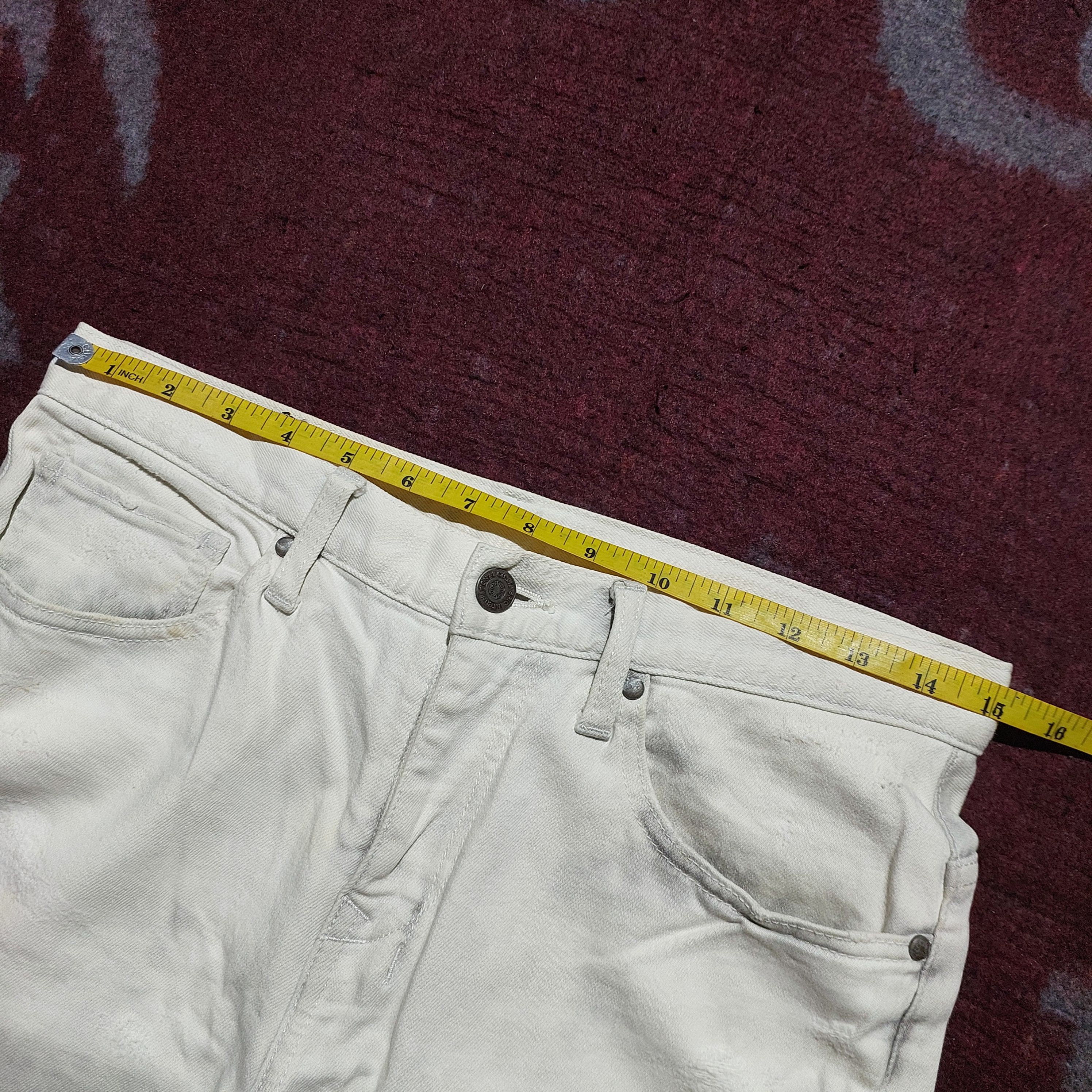Tornado Mart Tornado Mart Japan distressed white denim pants Size US 30 / EU 46 - 14 Thumbnail