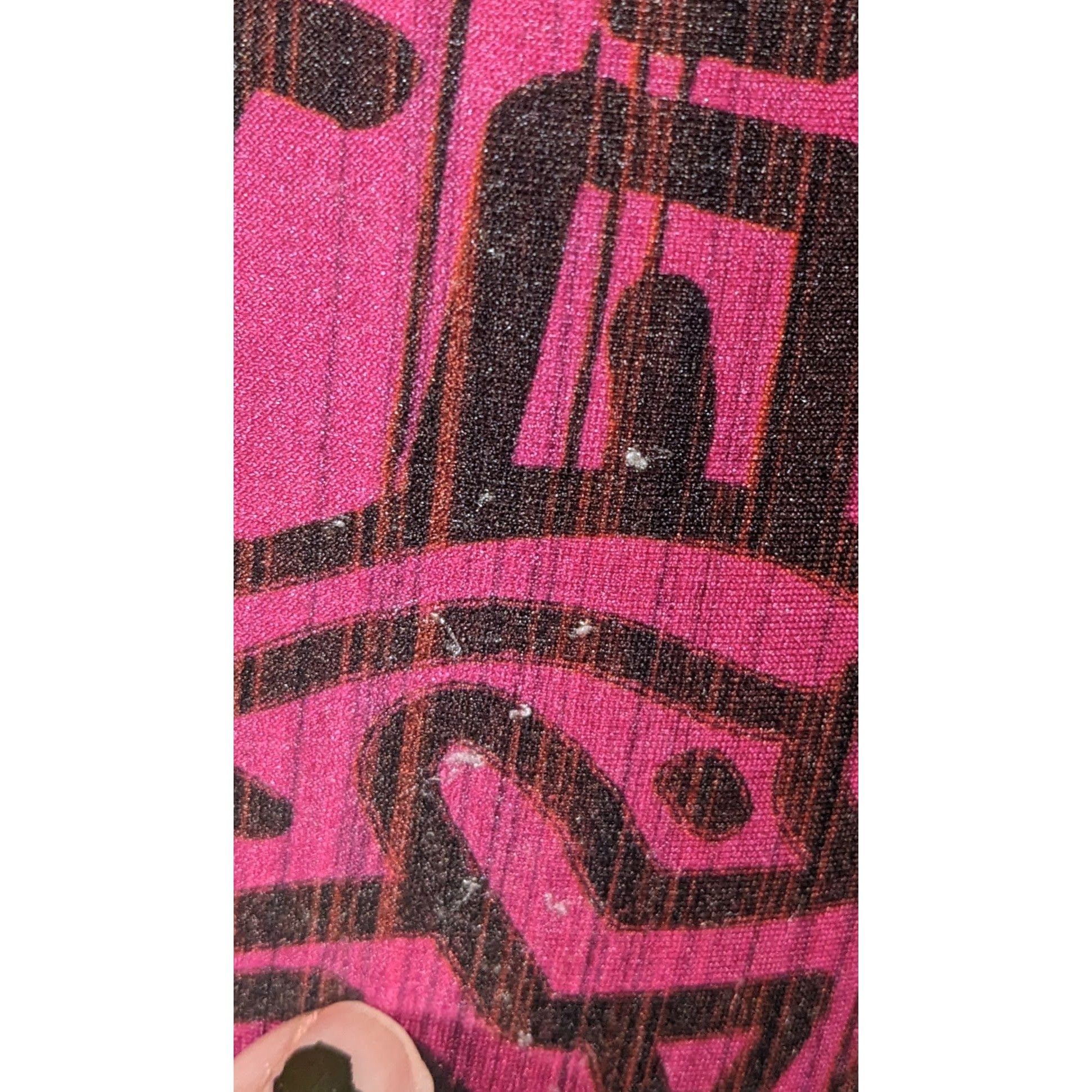 Keith Haring × Terez Terez x Keith Haring Pink And Black Love Themed Leggings Siz Size 28" / US 6 / IT 42 - 7 Thumbnail