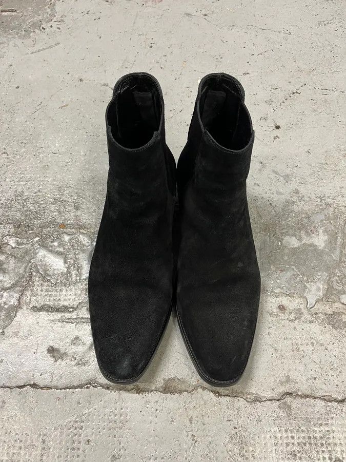Saint Laurent Paris Saint Laurent Black Suede Leather Boots Size US 8 / EU 41 - 4 Thumbnail