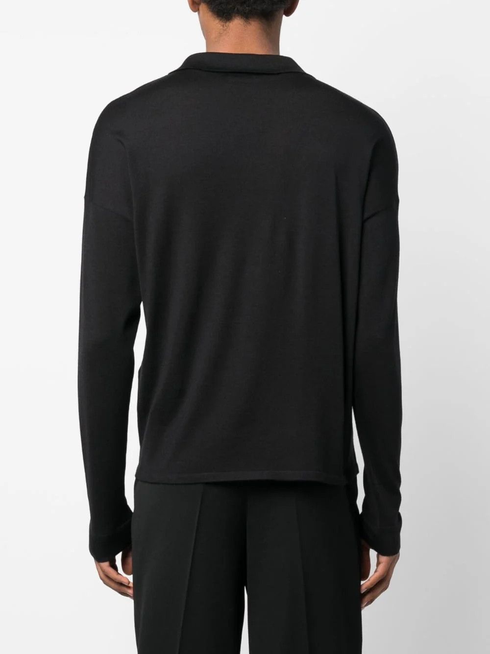 Saint Laurent Paris o1s1wg111224 Long Sleeve Knitwear in Black Size US L / EU 52-54 / 3 - 4 Thumbnail