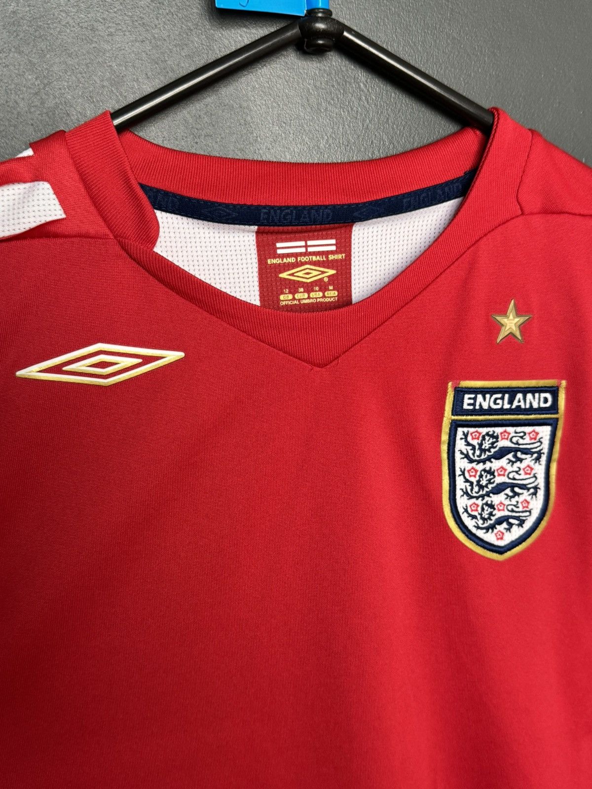 Umbro England National Team 06/08 Away Football Jersey T-Shirt Size M / US 6-8 / IT 42-44 - 3 Thumbnail