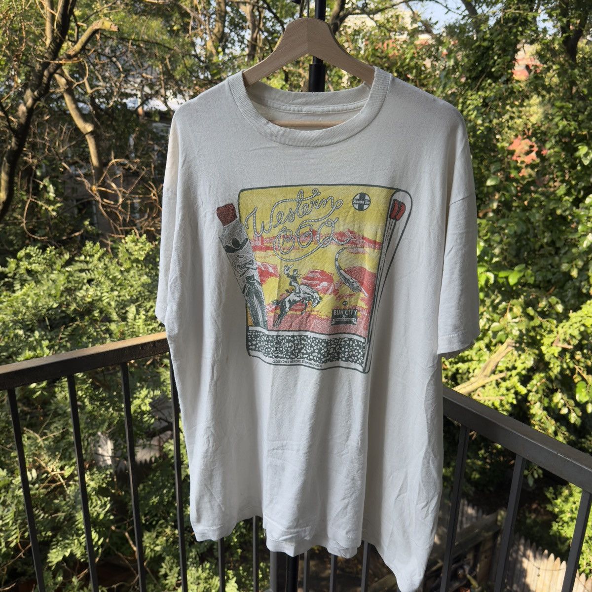 Vintage Thrashed Faded Distressed Western BBQ Shirt ERD Grunge Size US XXL / EU 58 / 5 - 1 Thumbnail