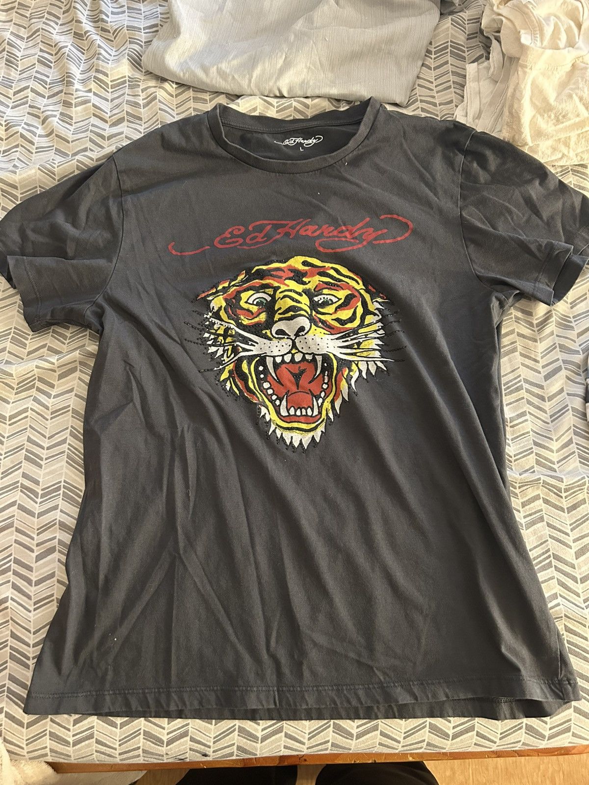 Ed Hardy Ed hardy rhinestone T-shirt Size US L / EU 52-54 / 3 - 1 Thumbnail