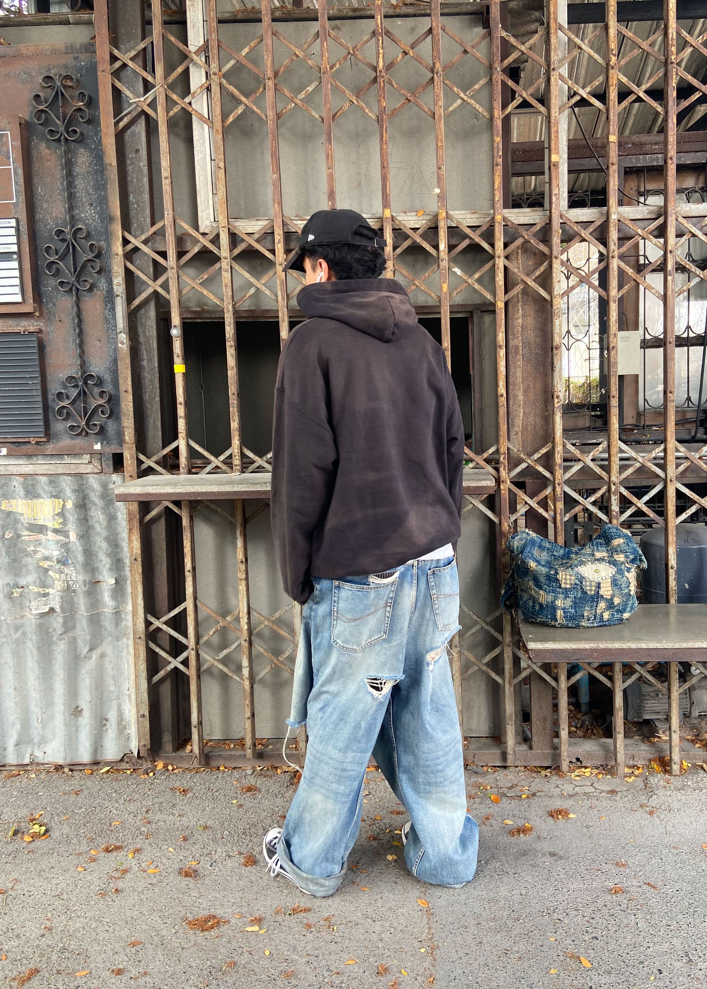 Vintage Thrashed Distressed & Faded "HONDA" Hoodie ERD Grunge Size US XL / EU 56 / 4 - 14 Thumbnail