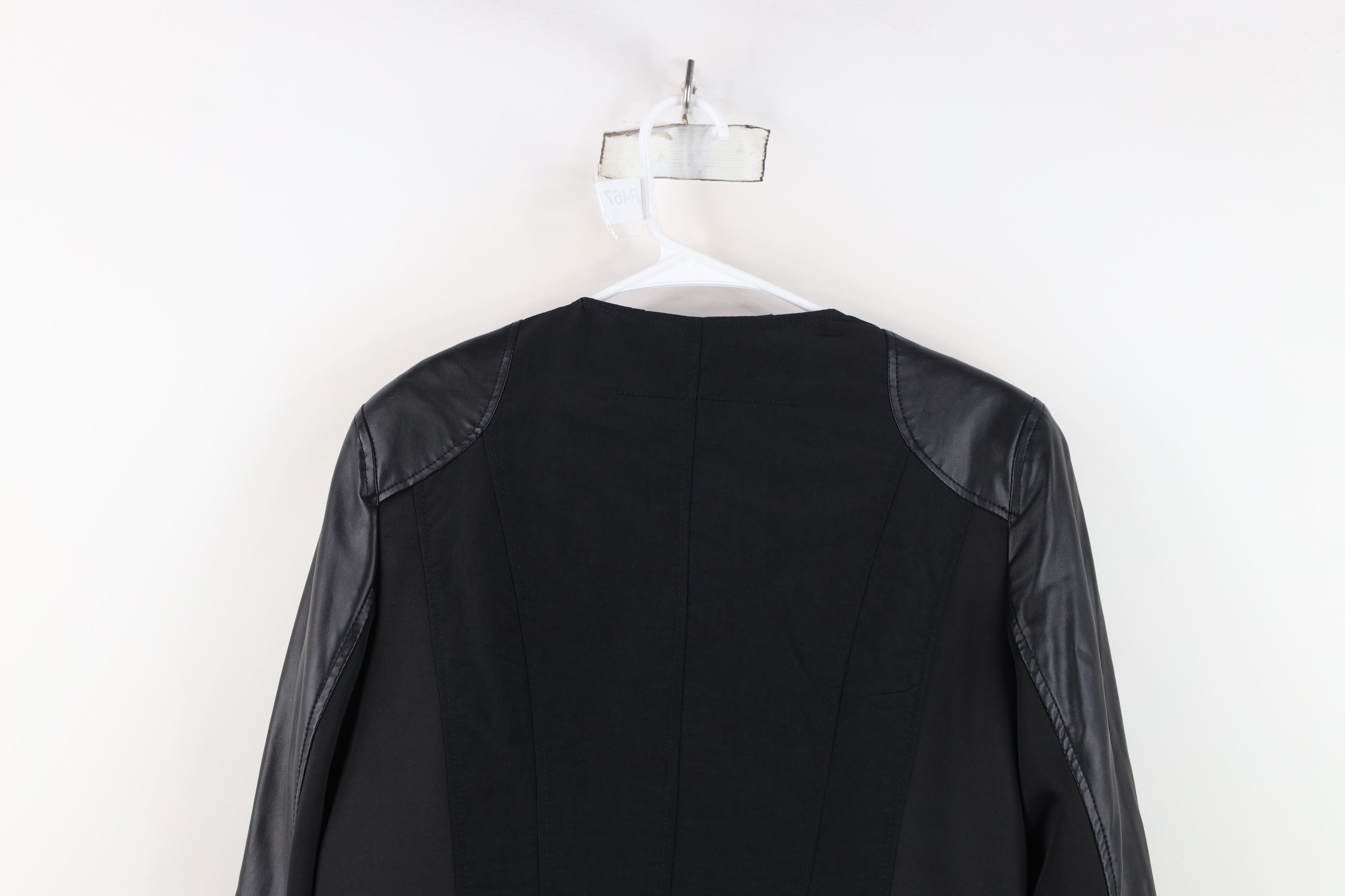 Vintage Vintage Cache Asymmetrical Zip Cropped Motorcycle Jacket Size L / US 10 / IT 46 - 13 Thumbnail