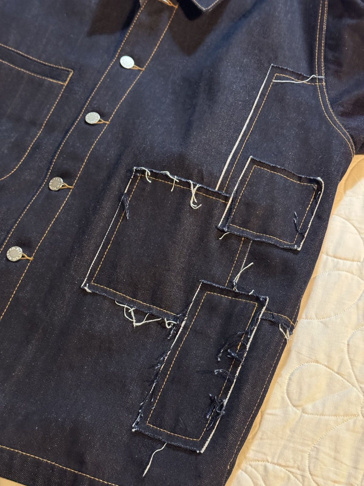 Other SCRT CO Raw Denim Work Jacket Size US XL / EU 56 / 4 - 3 Thumbnail