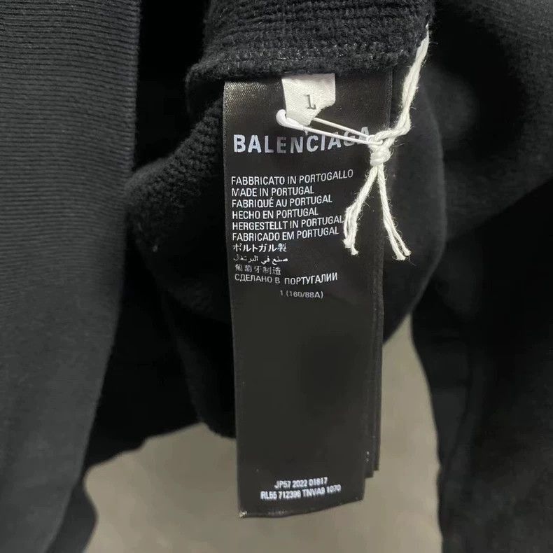Balenciaga Balenciaga Adidas Black Embroidered Hoodie-2506 Size US M / EU 48-50 / 2 - 4 Thumbnail