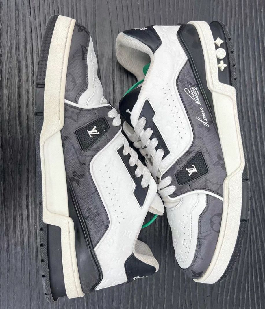 Louis Vuitton lv trainer black and white sneaker. Size US 7.5 / EU 40-41 - 6 Thumbnail