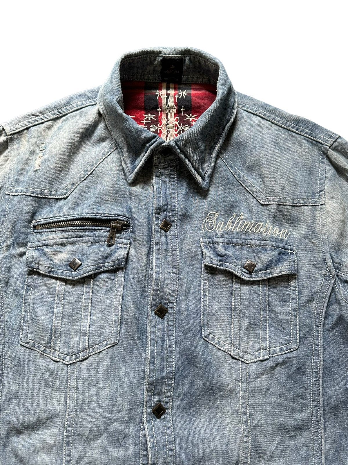 If Six Was Nine 00's Semanticdesign x In The Attic denim shirt Size US M / EU 48-50 / 2 - 11 Thumbnail