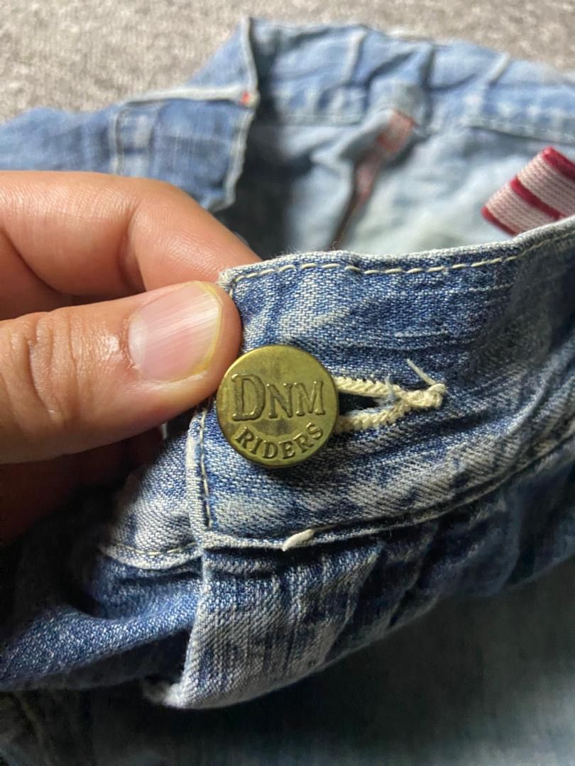 Japanese Brand DNM Riders Sanforized Distressed Ripped Jeans (155) Size US 27 - 5 Thumbnail