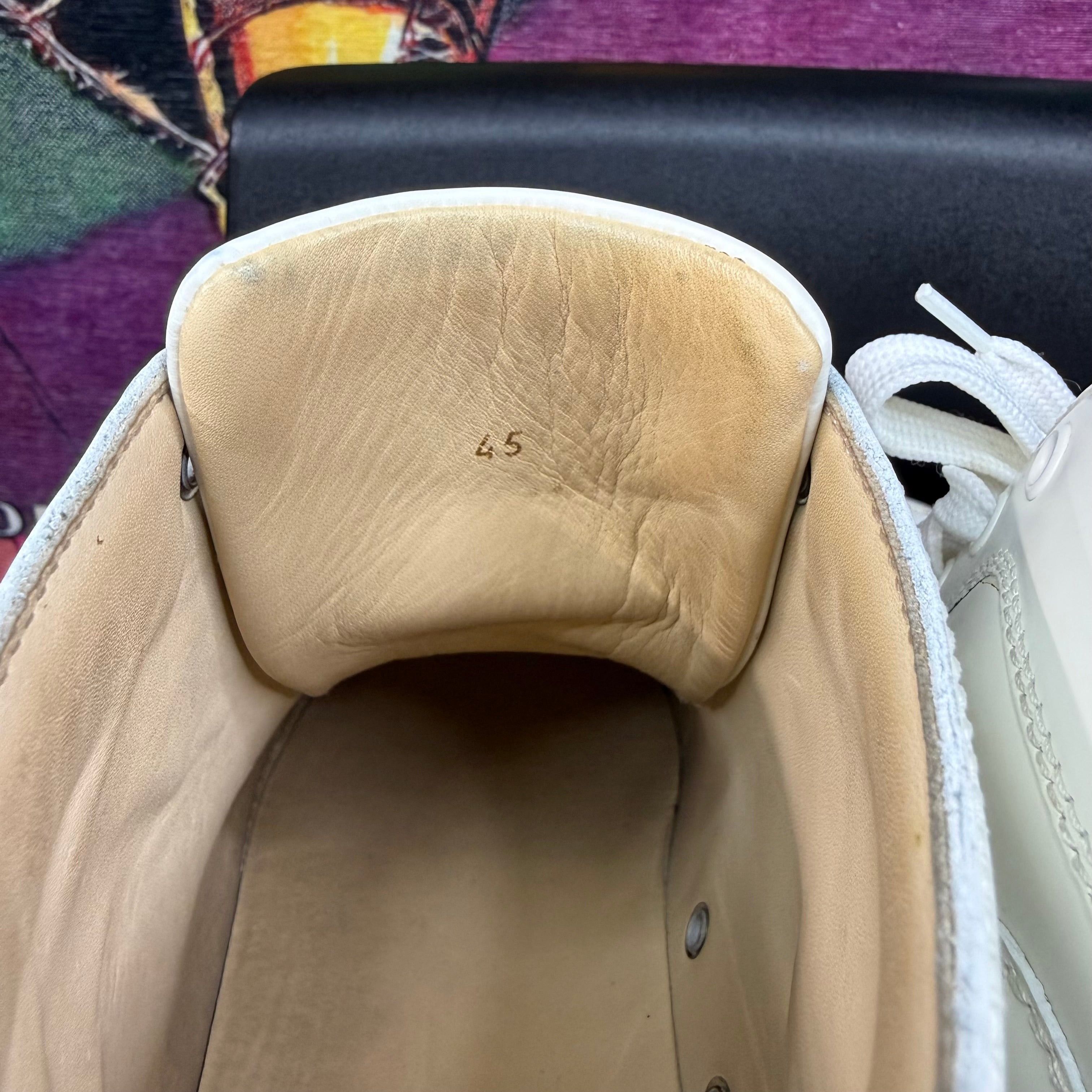 Christian Louboutin Christian Louboutin Louis White Calfskin Leather Sneaker Size US 12 / EU 45 - 6 Thumbnail