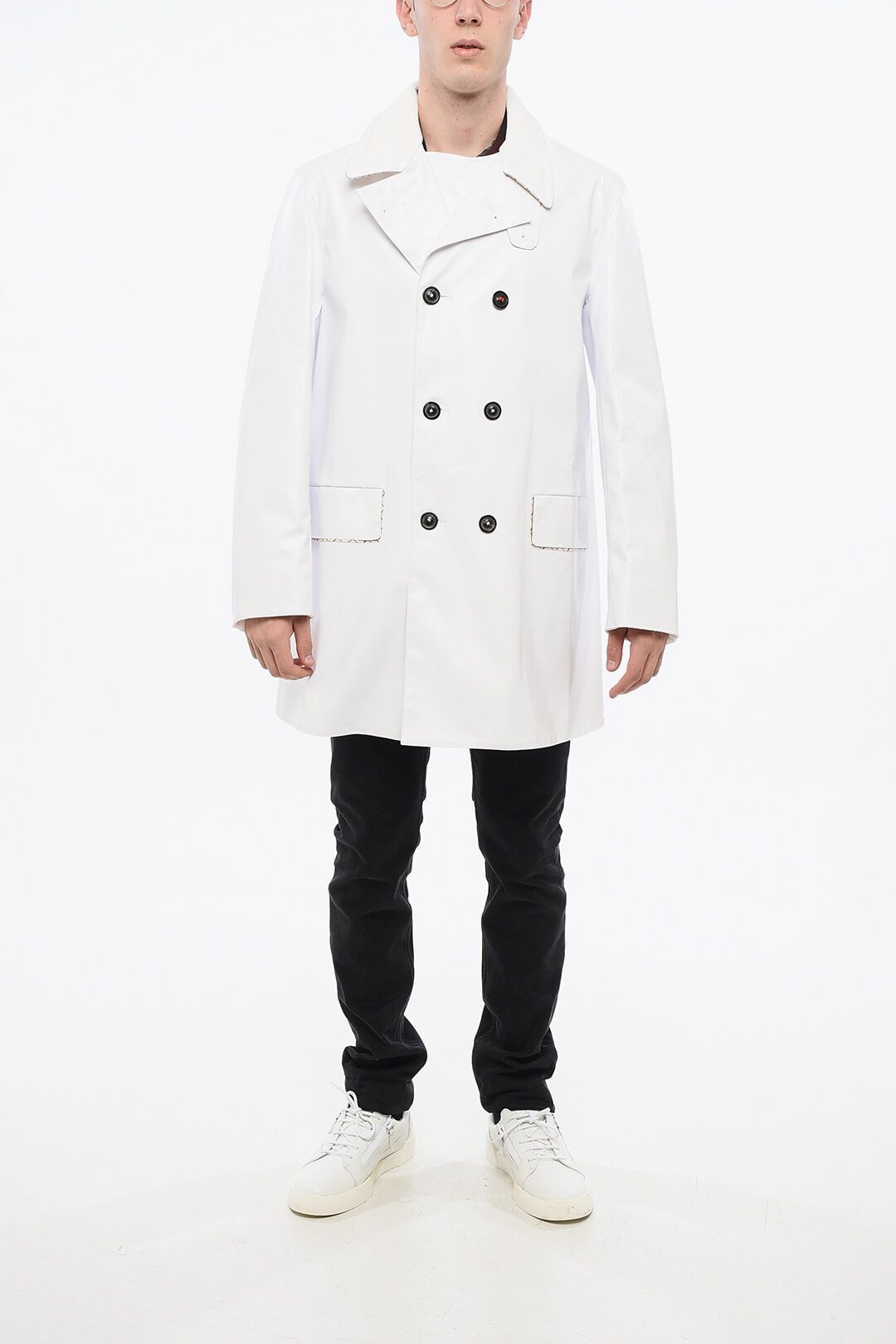 Maison Margiela og1mm0825 Waterproof Trench Coat in White Size US L / EU 52-54 / 3 - 4 Thumbnail