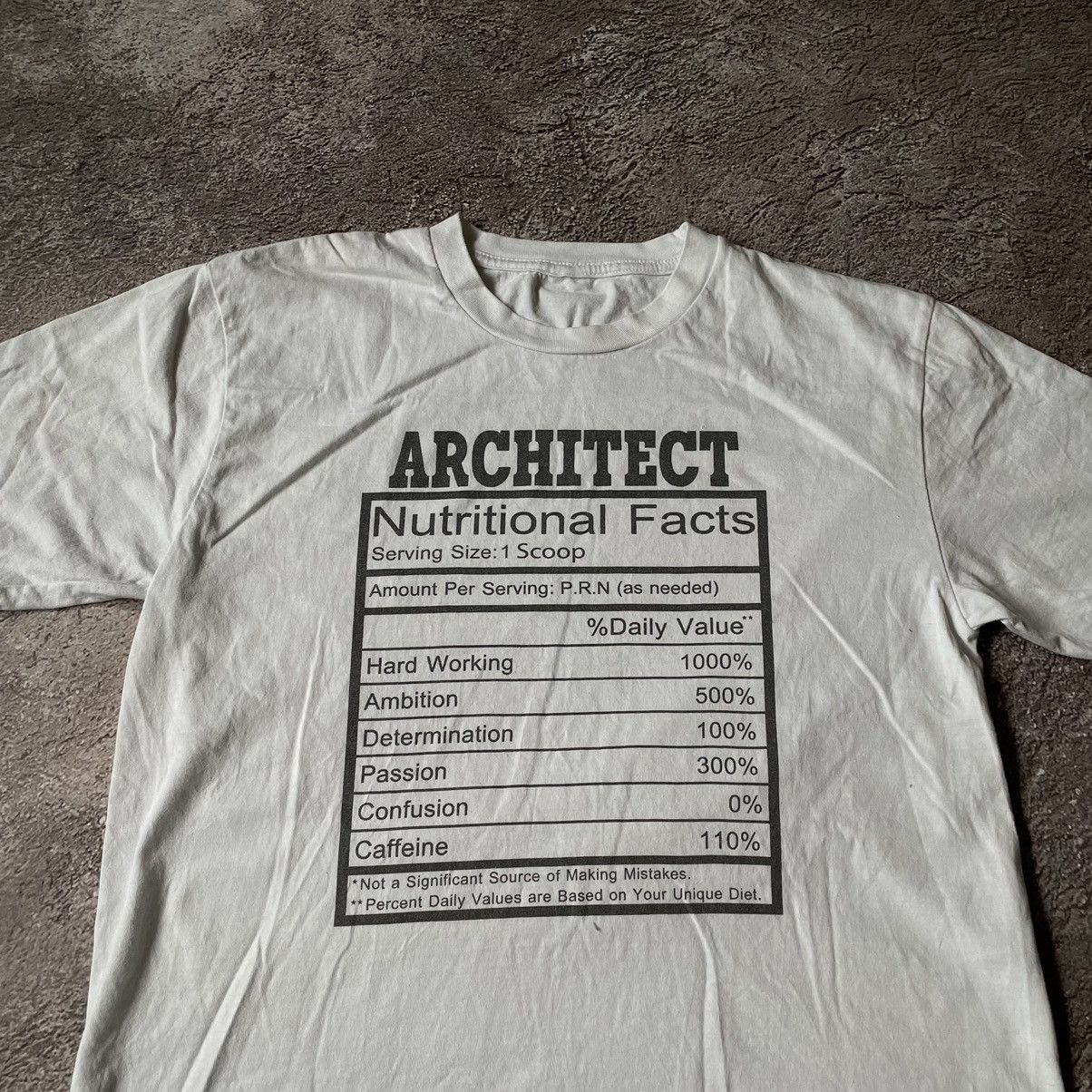 Vintage Vintage Y2K Architect Graphic Tee Cream Oversized Japanese L Size US L / EU 52-54 / 3 - 5 Thumbnail