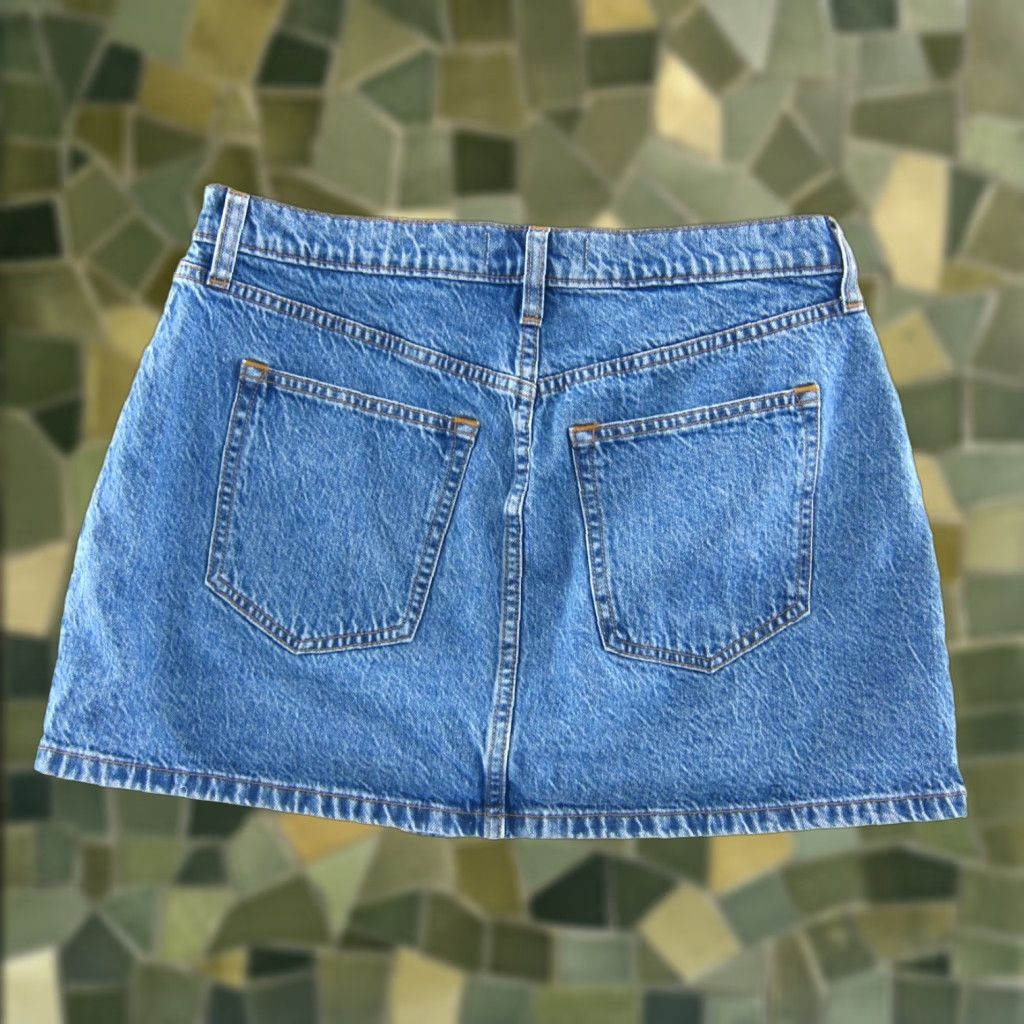 Abercrombie & Fitch Abercrombie & Fitch Blue Denim Jean High Rise Cargo Wrap Skirt Women 30/10 Size 30" / US 8 / IT 44 - 1 Thumbnail
