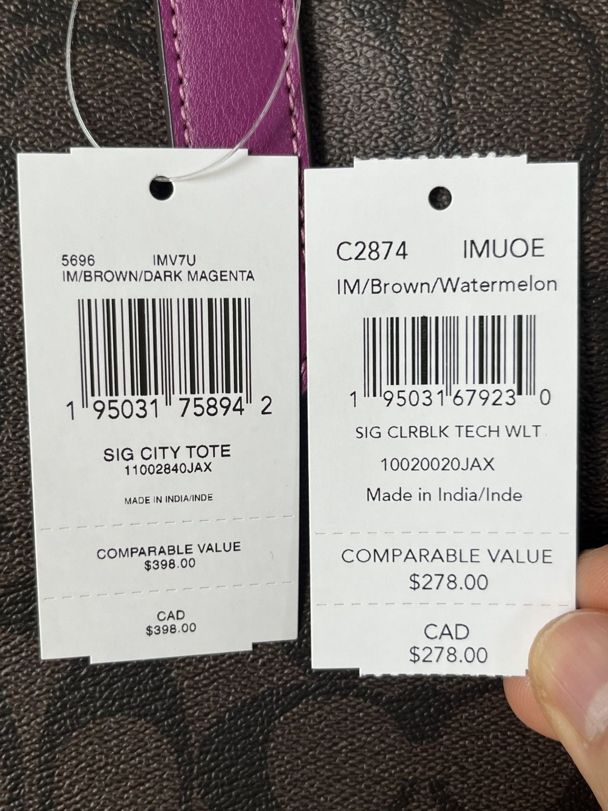 Coach Coach Signature City Tote Set Size ONE SIZE - 3 Thumbnail
